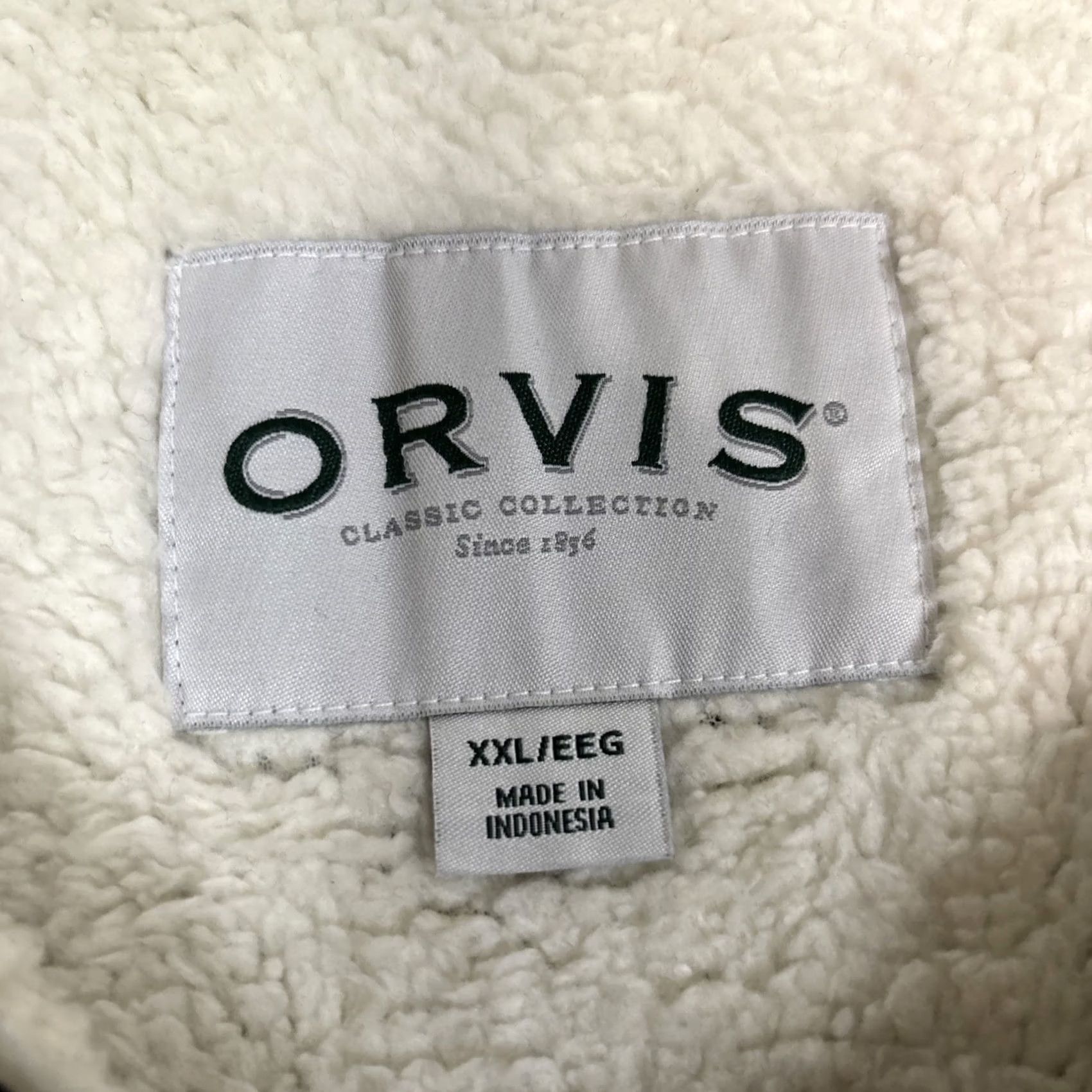Orvis Orvis Sweater 1/4 Zip Pullover Men’s 2XL Gray Sherpa Lined Long Sleeve Collared Size US XXL / EU 58 / 5 - 2 Thumbnail