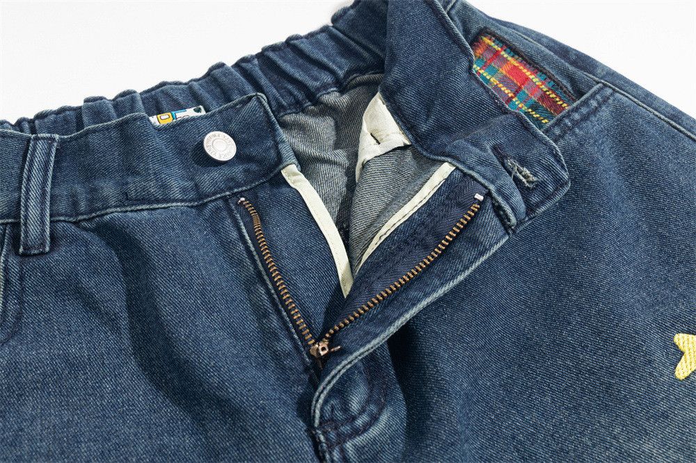 Japanese Brand × Jean Funny cartoon embroidery boys hip-hop trendy workwear jeans Size US 32 / EU 48 - 4 Thumbnail
