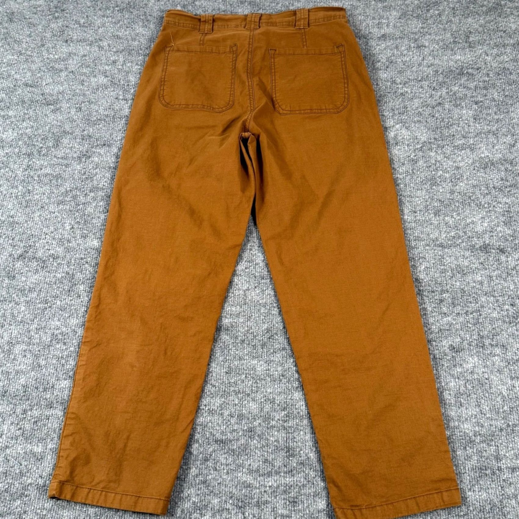 Vintage Kensie Jeans Brown Pants Boho Chic Cropped High Rise Tomboy Straight Leg 6/28 Size 28" / US 6 / IT 42 - 3 Thumbnail