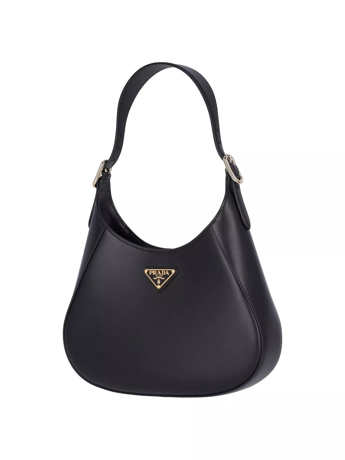 Prada PRADA Cleo Black Leather Shoulder Bag New And Authentic Size ONE SIZE - 2 Thumbnail