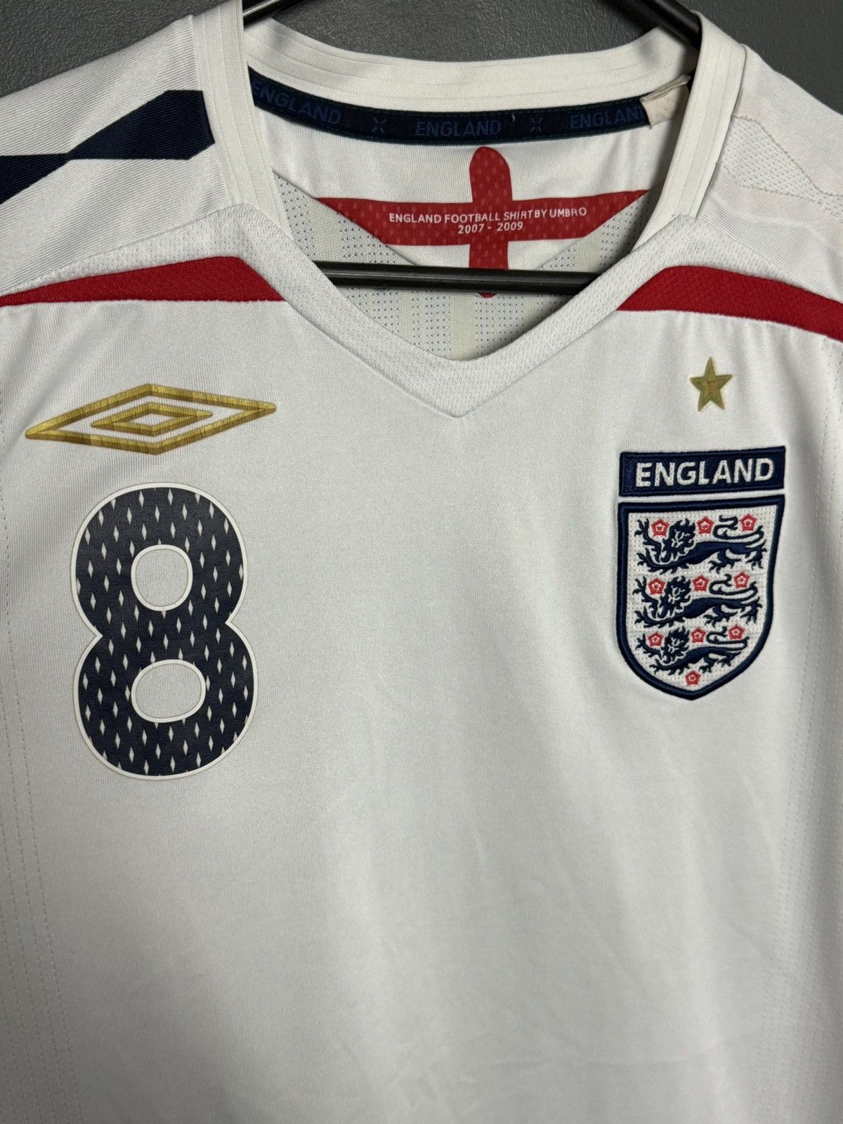 Umbro England National Team 07/09 Home Lampard Football Jersey Size US M / EU 48-50 / 2 - 4 Thumbnail