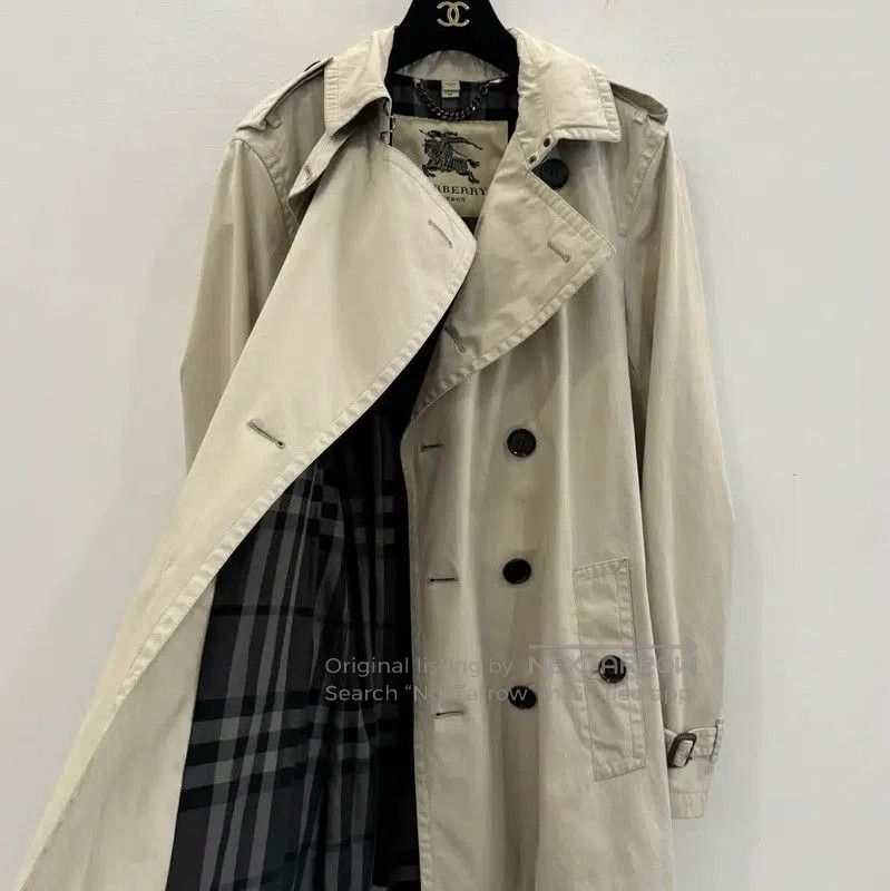 Burberry Burberry Men's Beige Cotton Trench Coat. Size US S / EU 44-46 / 1 - 3 Thumbnail