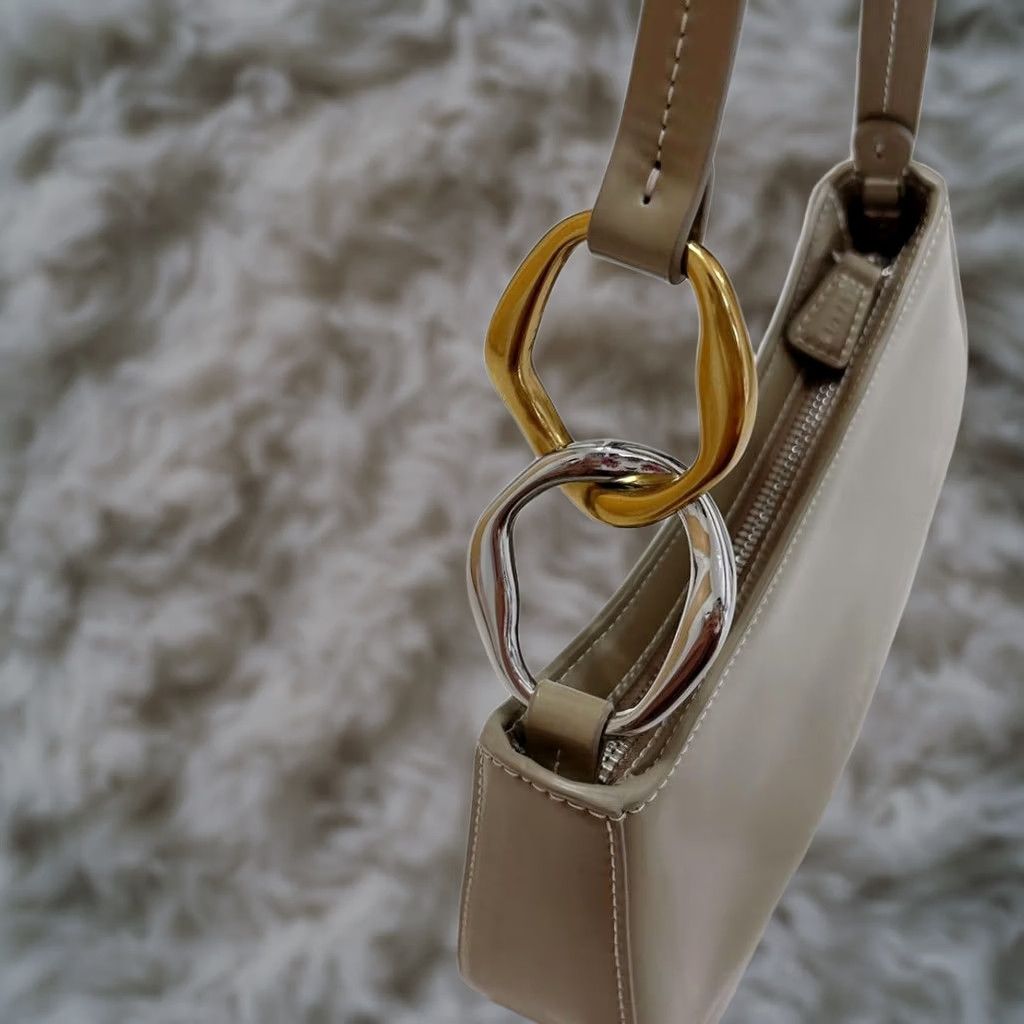 Staud Staud Ollie Bag Medium Taupe Luxury Designer Limited Edition Rare Women Size ONE SIZE - 1 Thumbnail