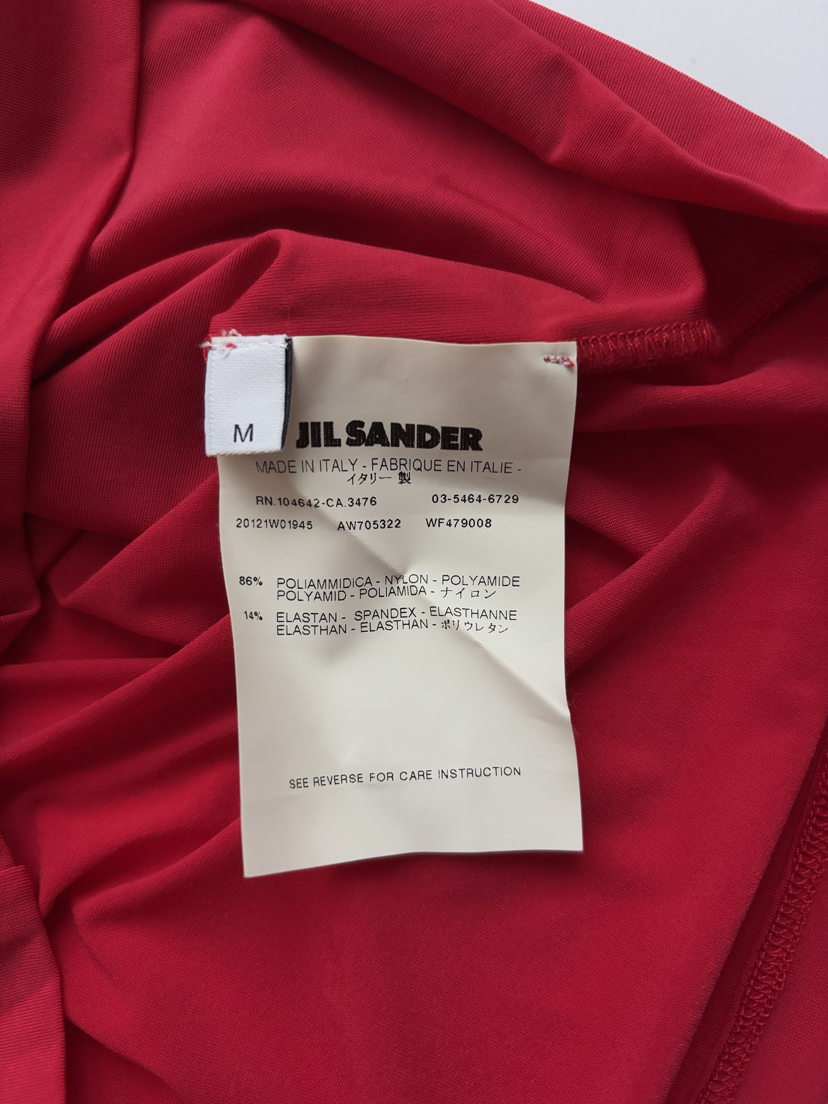 Jil Sander ⚡️QUICK SALE⚡️Jil Sander Red Stretchy Tank Top Size M / US 6-8 / IT 42-44 - 4 Thumbnail