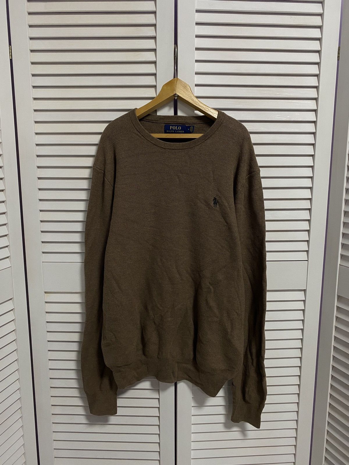Polo Ralph Lauren × Ralph Lauren Vintage Knit Sweater Brown Polo Ralph Lauren Casual Logo Size US M / EU 48-50 / 2 - 1 Thumbnail