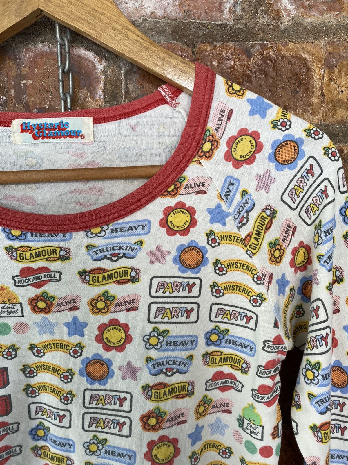 Hysteric Glamour 1990s All pop logo LS Size S / US 4 / IT 40 - 5 Thumbnail