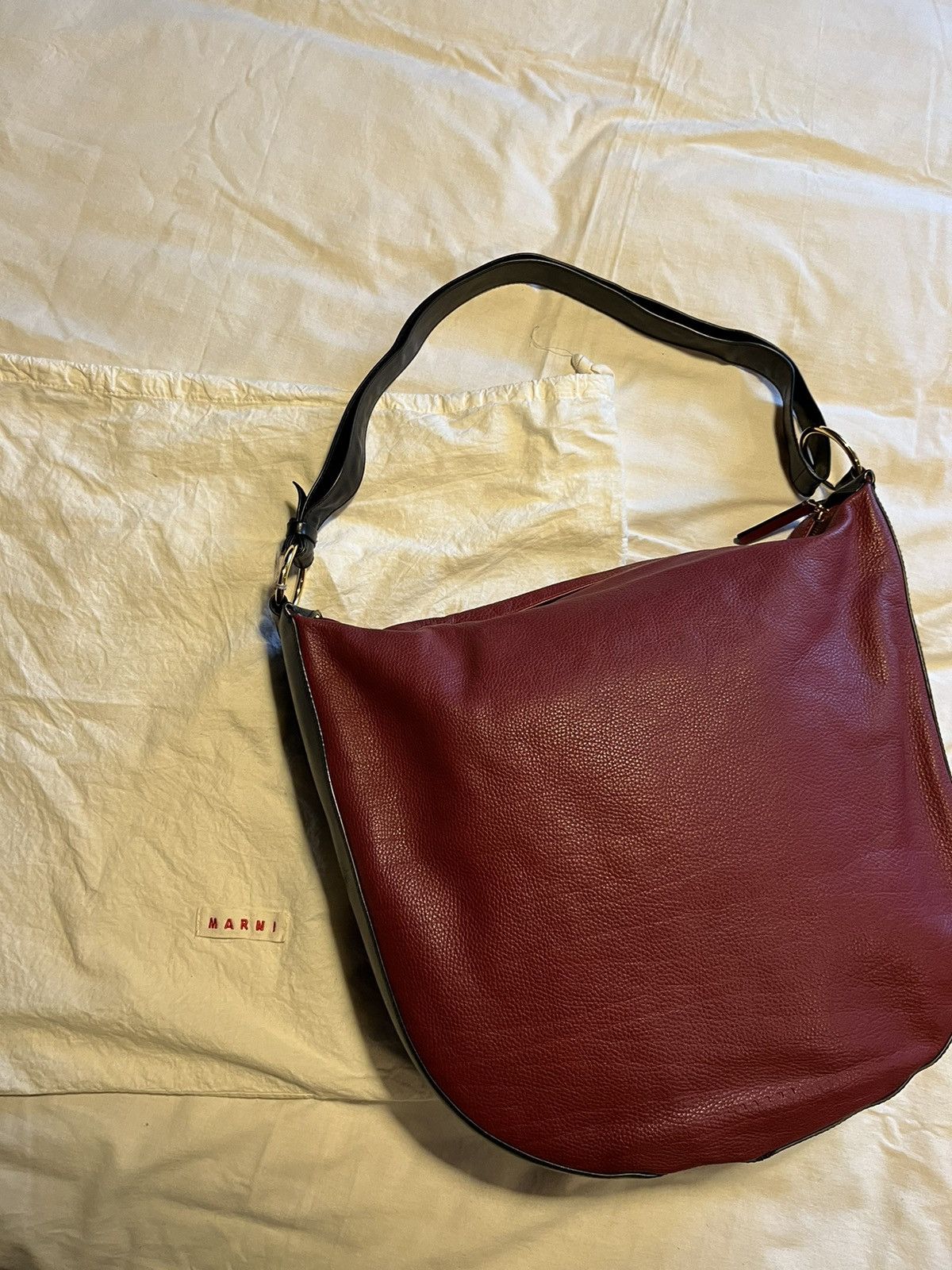 Marni Marni big leather shoulder/crossbody bag. Size ONE SIZE - 2 Thumbnail