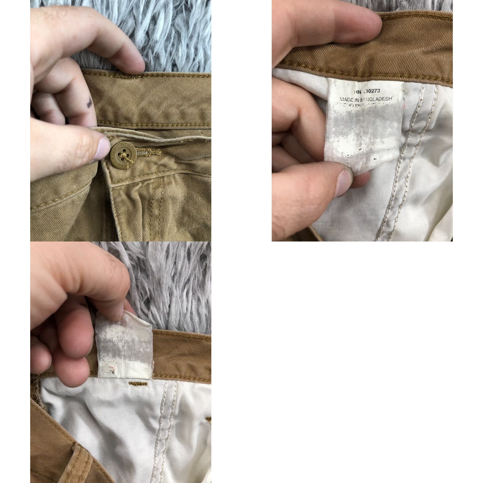 Wrangler Wrangler Cargo Shorts Mens Regular Size 38 Beige Medium Wash Cargo Shorts Men Jeans 5-Pocket Casual Belt Loops Distressed No Safety Verification: No Size US 38 / EU 54 - 8 Thumbnail