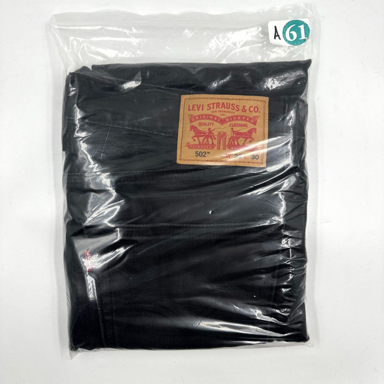 Levi's LEVI’S® 502™ REGULAR TAPER FIT STRETCH JEANS BLACK 36 x 30 Size US 36 / EU 52 - 12 Thumbnail