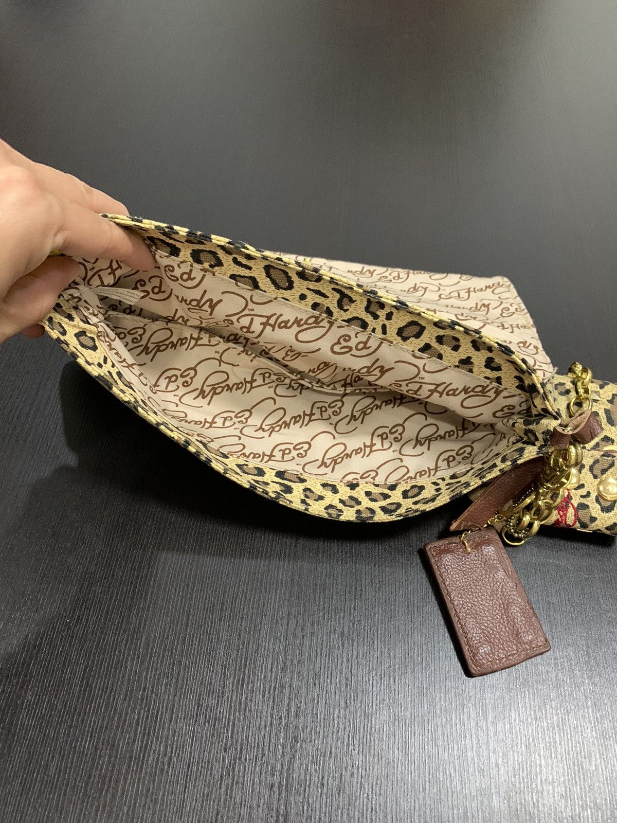 Ed Hardy Ed Hardy Clutches Love Eternal Leopard Print Size ONE SIZE - 8 Thumbnail
