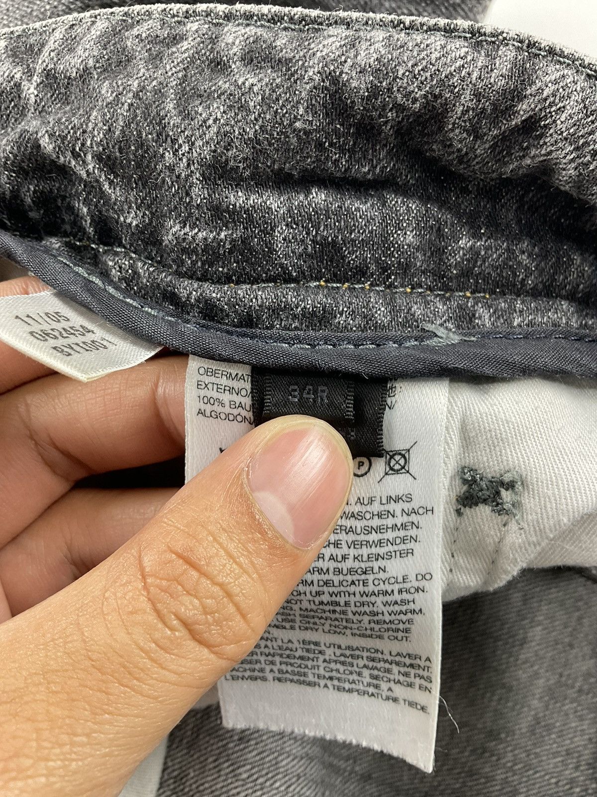Y-3 Y-3 Yohji Yamamoto 2005 Denim Size US 34 / EU 50 - 12 Thumbnail