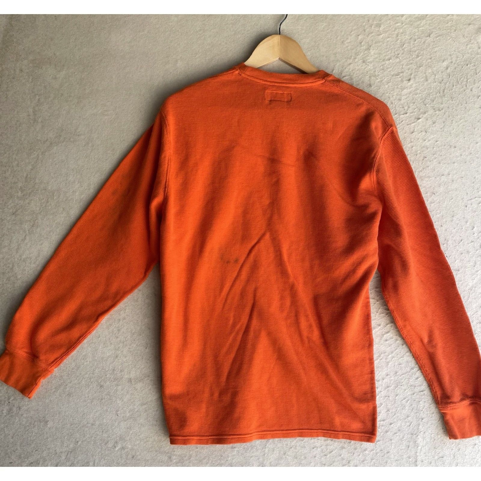 Ralph Lauren Polo Ralph Lauren Shirt Longsleeve Mens M Orange Thermal 100% Cotton Size US M / EU 48-50 / 2 - 2 Thumbnail