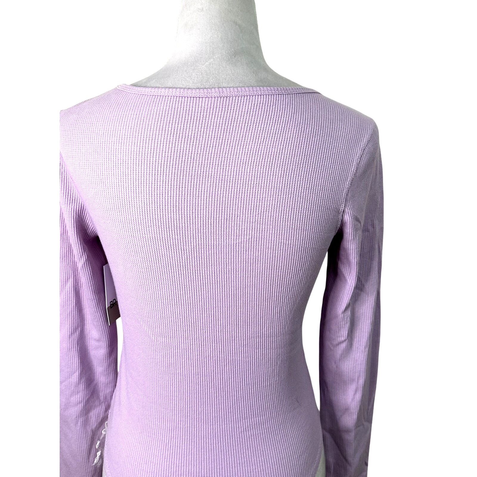 BP. BP. Long Sleeve Ribbed Deep Thermal Top Purple W Small NWT Size S / US 4 / IT 40 - 5 Thumbnail