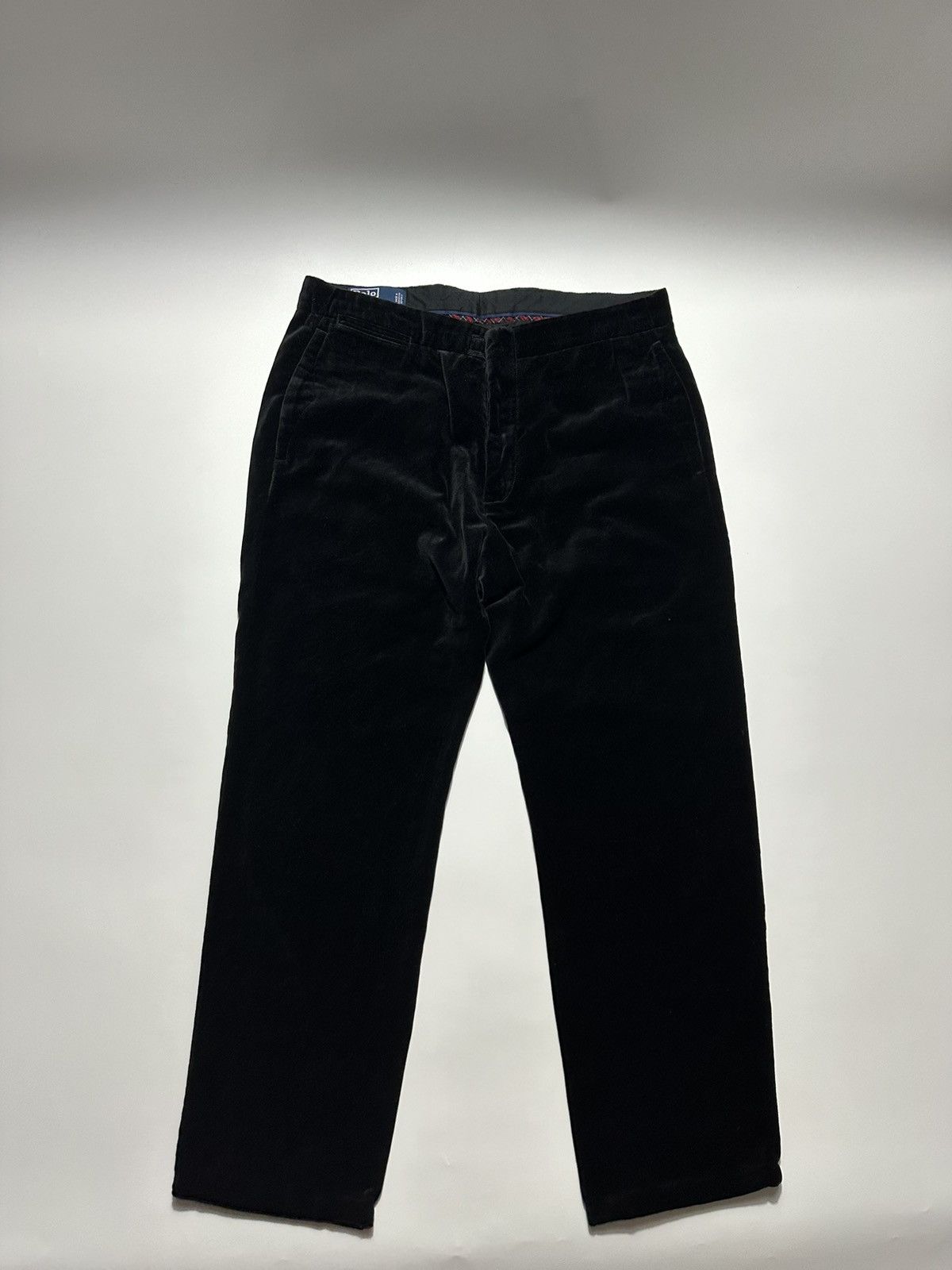 Polo Ralph Lauren × RRL Ralph Lauren × Ralph Lauren Ralph Lauren Vintage Velour Black Pants Size US 32 / EU 48 - 2 Thumbnail