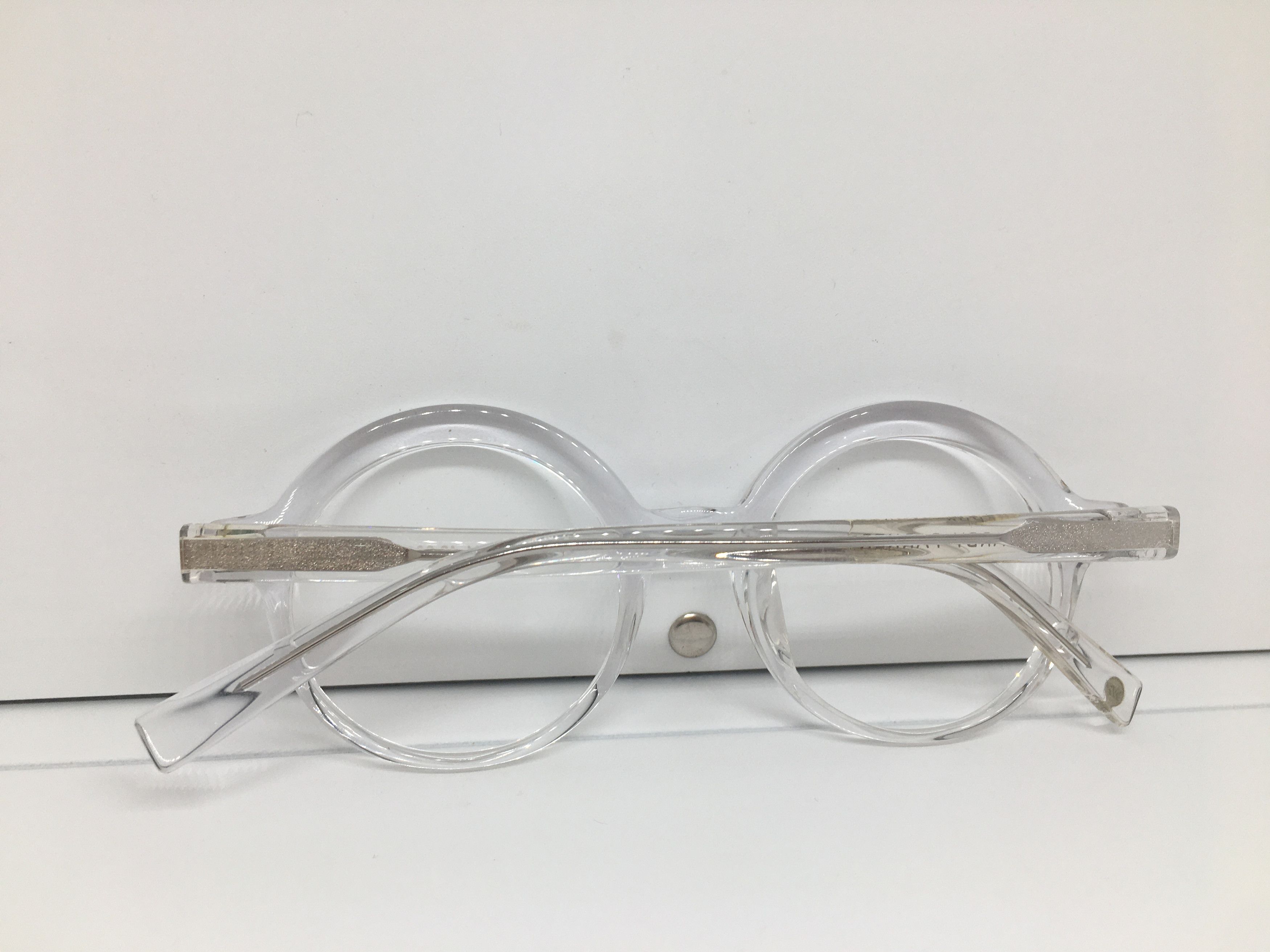 Warby Parker WARBY PARKER Clear Acetate Round Eyeglasses Frame Size ONE SIZE - 9 Thumbnail