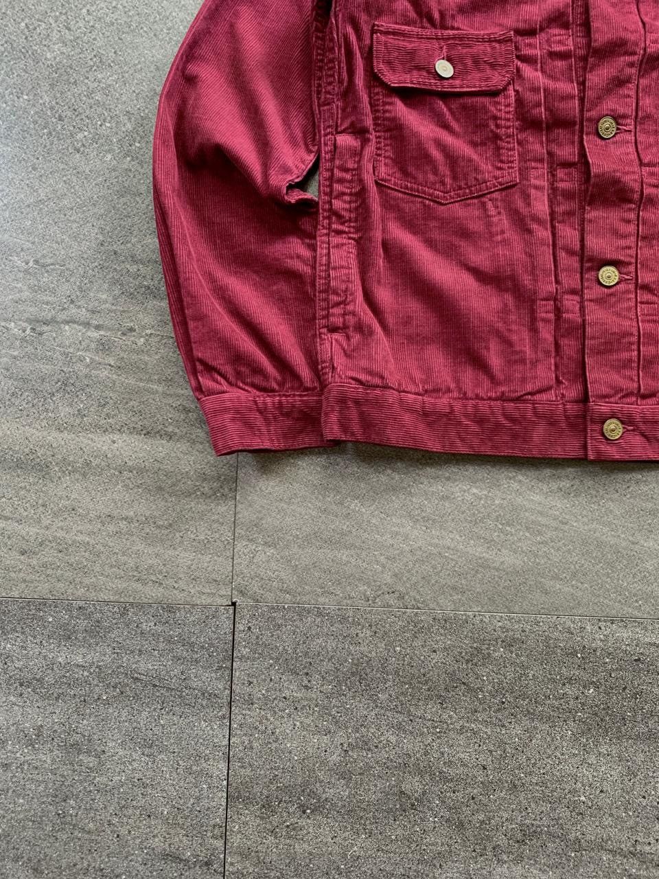 Visvim 101 Corduroy Trucker Jacket in Burgundy Size US S / EU 44-46 / 1 - 3 Thumbnail
