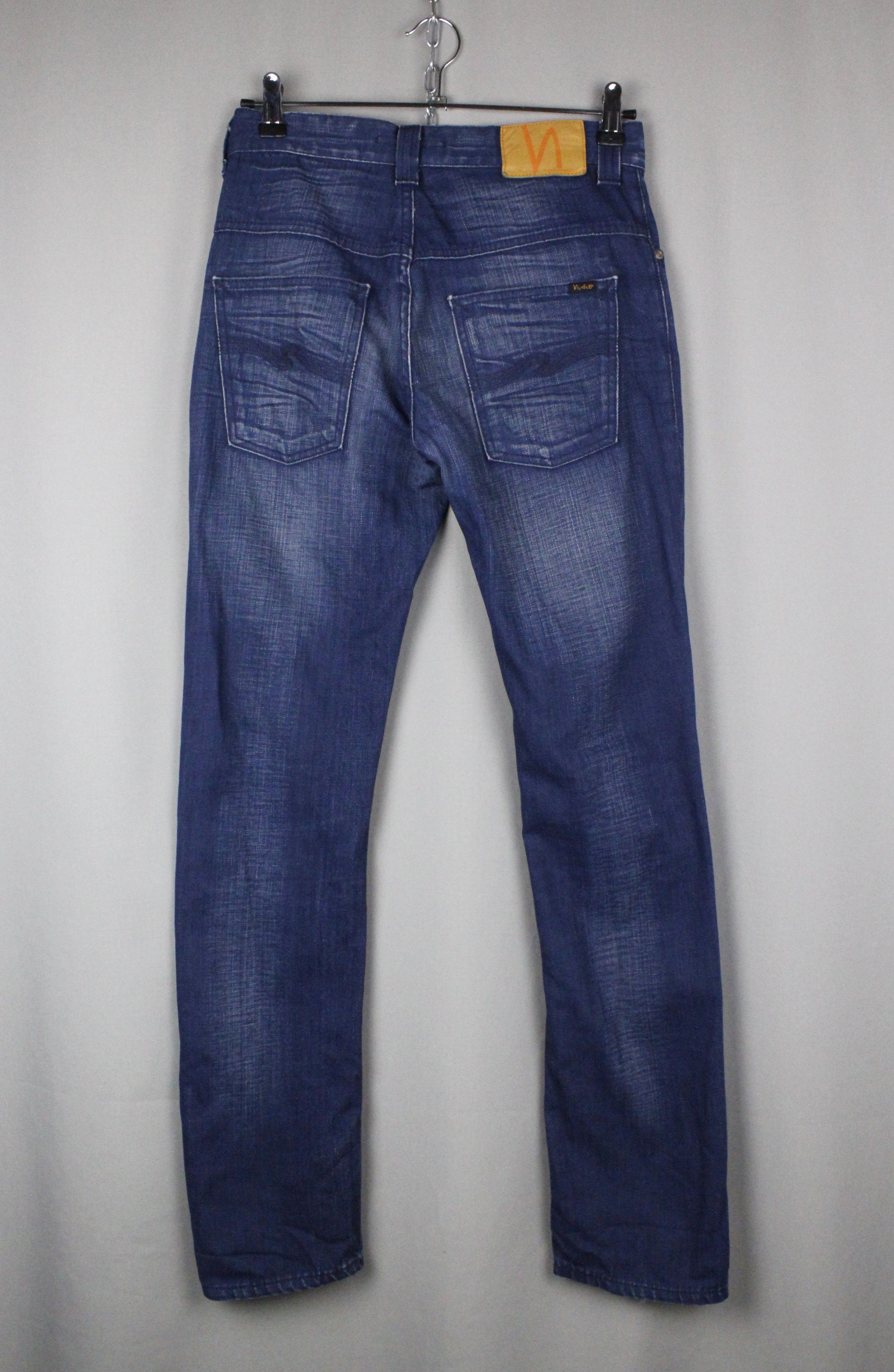 Japanese Brand × Jean × Nudie Jeans Nudie Jeans Indigo Blue Coated Denim Pants Size US 29 - 6 Thumbnail