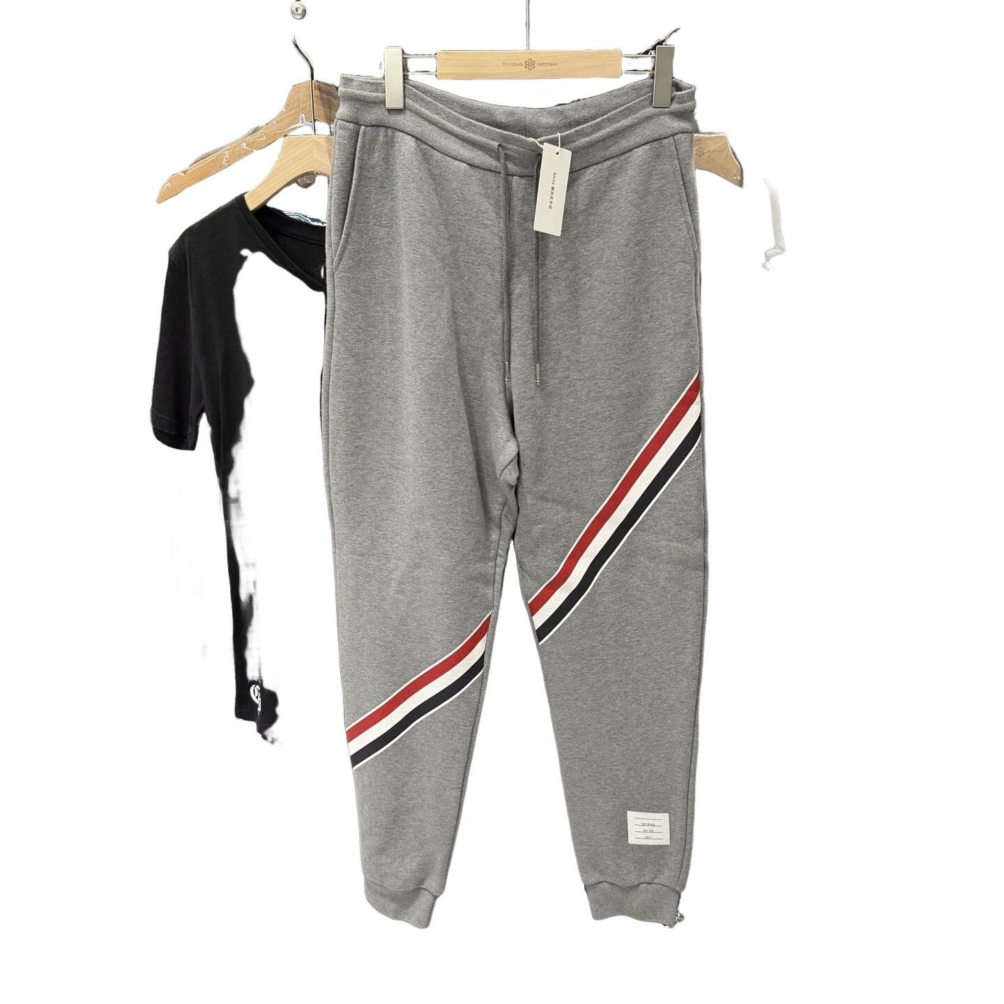 Thom Browne Thom Browne Printed Stripe Sweatpants Size 3 Size US 34 / EU 50 - 1 Thumbnail