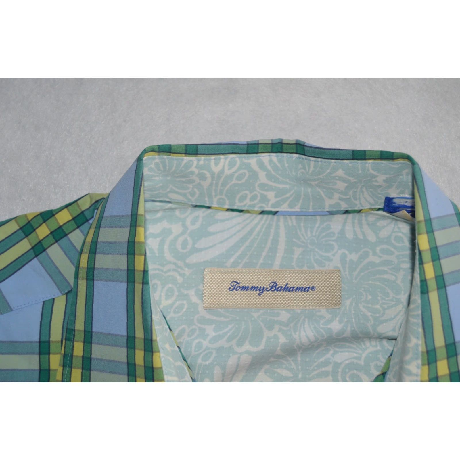 Tommy Bahama Tommy Bahama Button-Down Shirt Mens Medium Plaid Button-Up Shirt | Multicolor Cotton Long Sleeve Collared Shirt Size US M / EU 48-50 / 2 - 4 Thumbnail