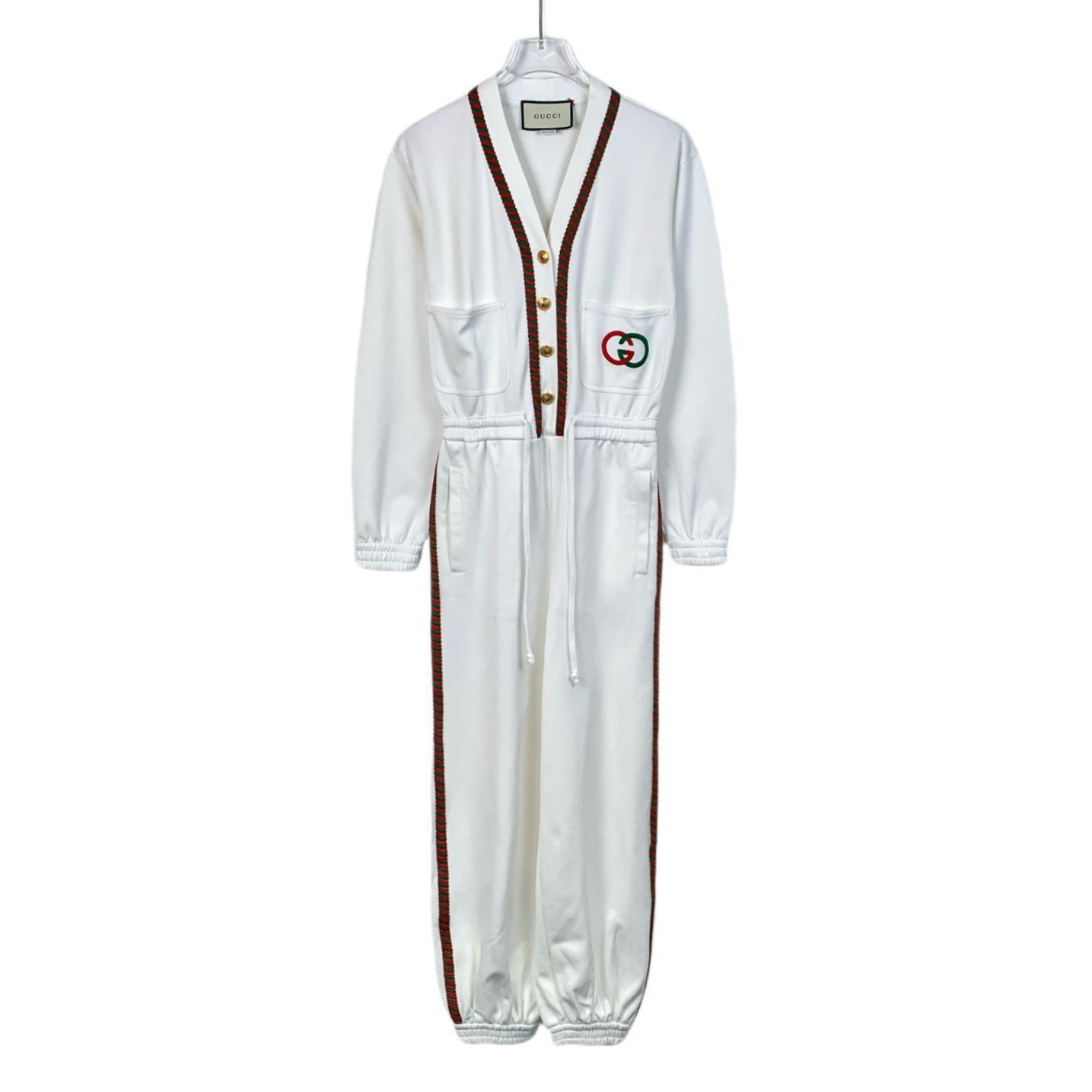 Gucci Gucci White Cardigan With Red & Green Trim Size XXS / US 00 / IT 34 - 8 Thumbnail