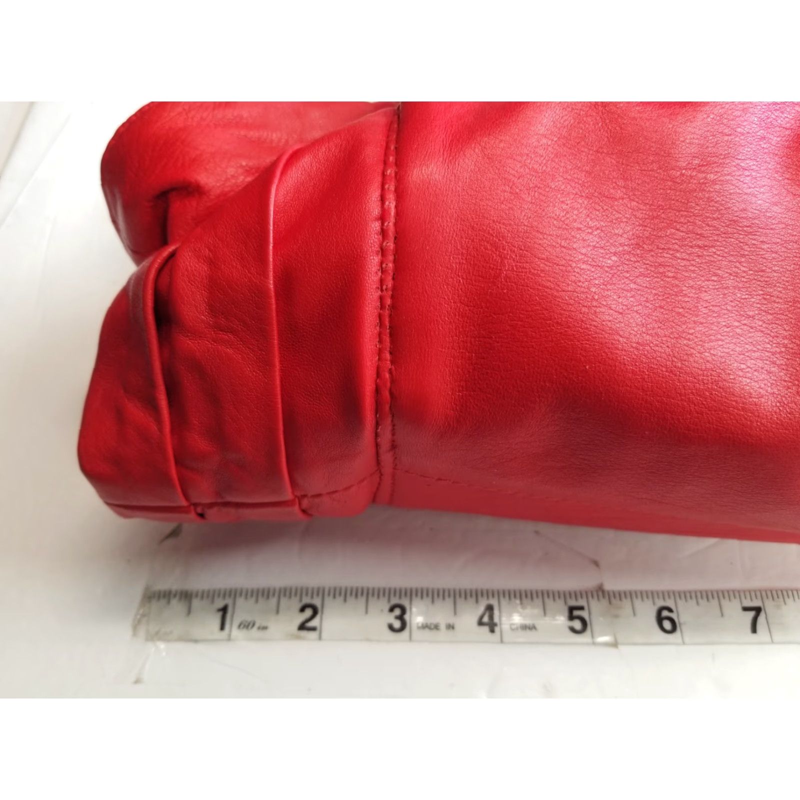 Vintage VINTAGE Giotti Leather Jacket Women 44 Red Made in Italy 90s Style Basic Jacket Size M / US 6-8 / IT 42-44 - 5 Thumbnail