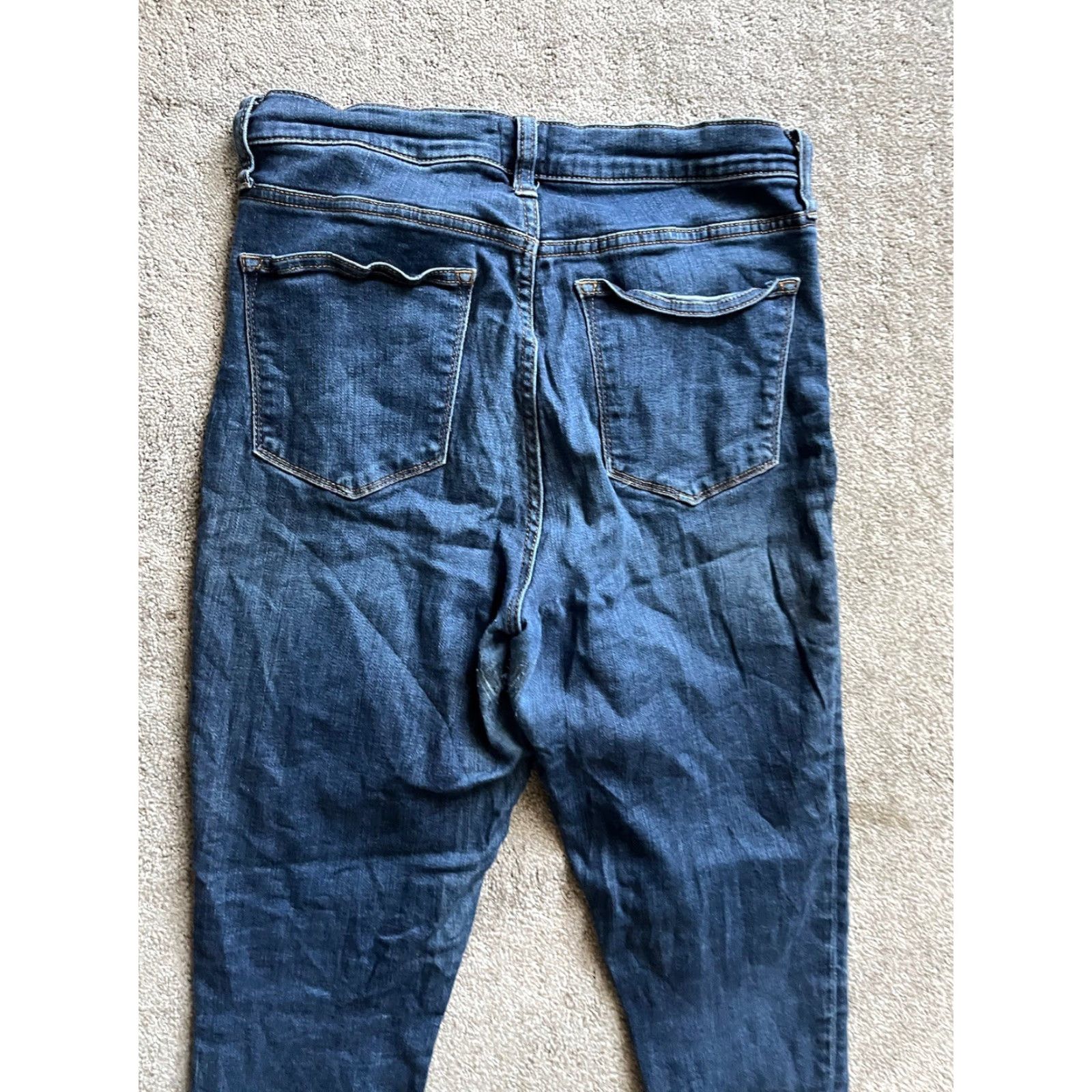 J.Crew J.CREW Jeans Women 29 Blue Denim Skinny High-Rise Dark Wash Women Size 29" - 4 Thumbnail