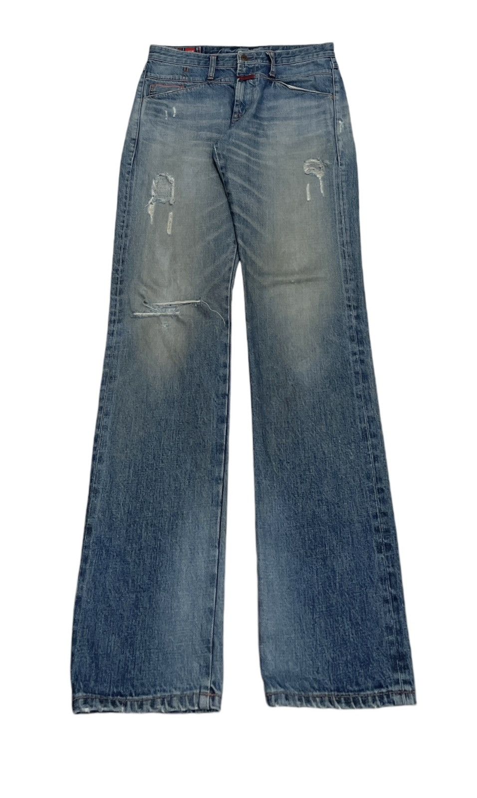 Marithe + Francois Girbaud Rare Vintage Marithe Francois Girbaud Flared Jeans 1990s Size US 31 - 1 Thumbnail
