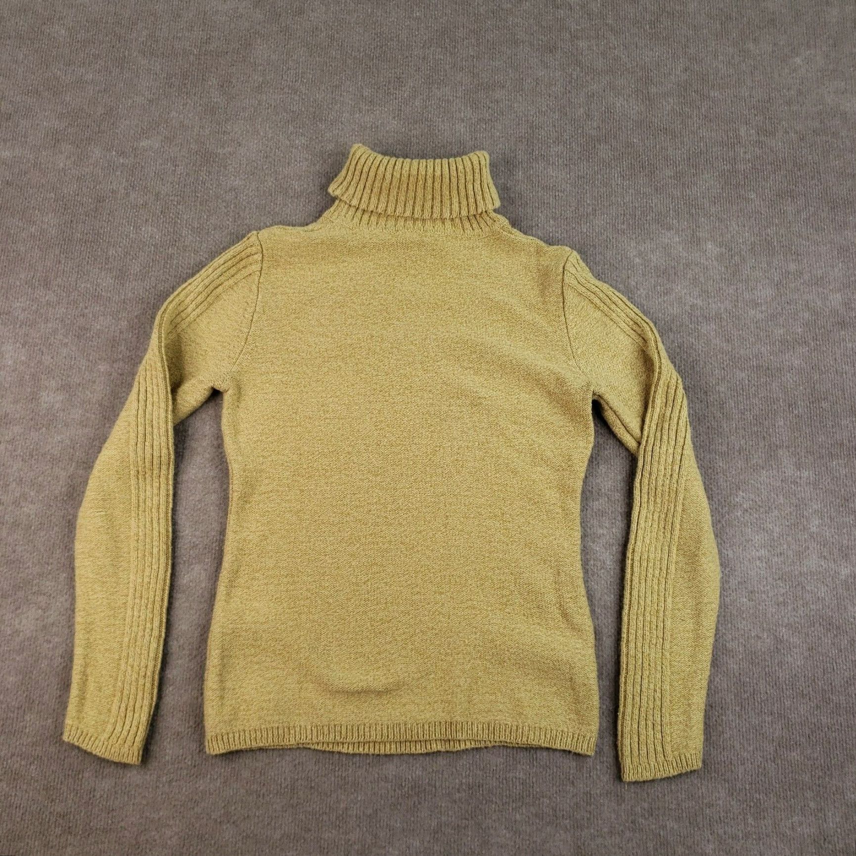 Vintage Sundance Sweater Womens Medium Yellow Gold Pullover Turtleneck Knit Casual Size M / US 6-8 / IT 42-44 - 8 Thumbnail