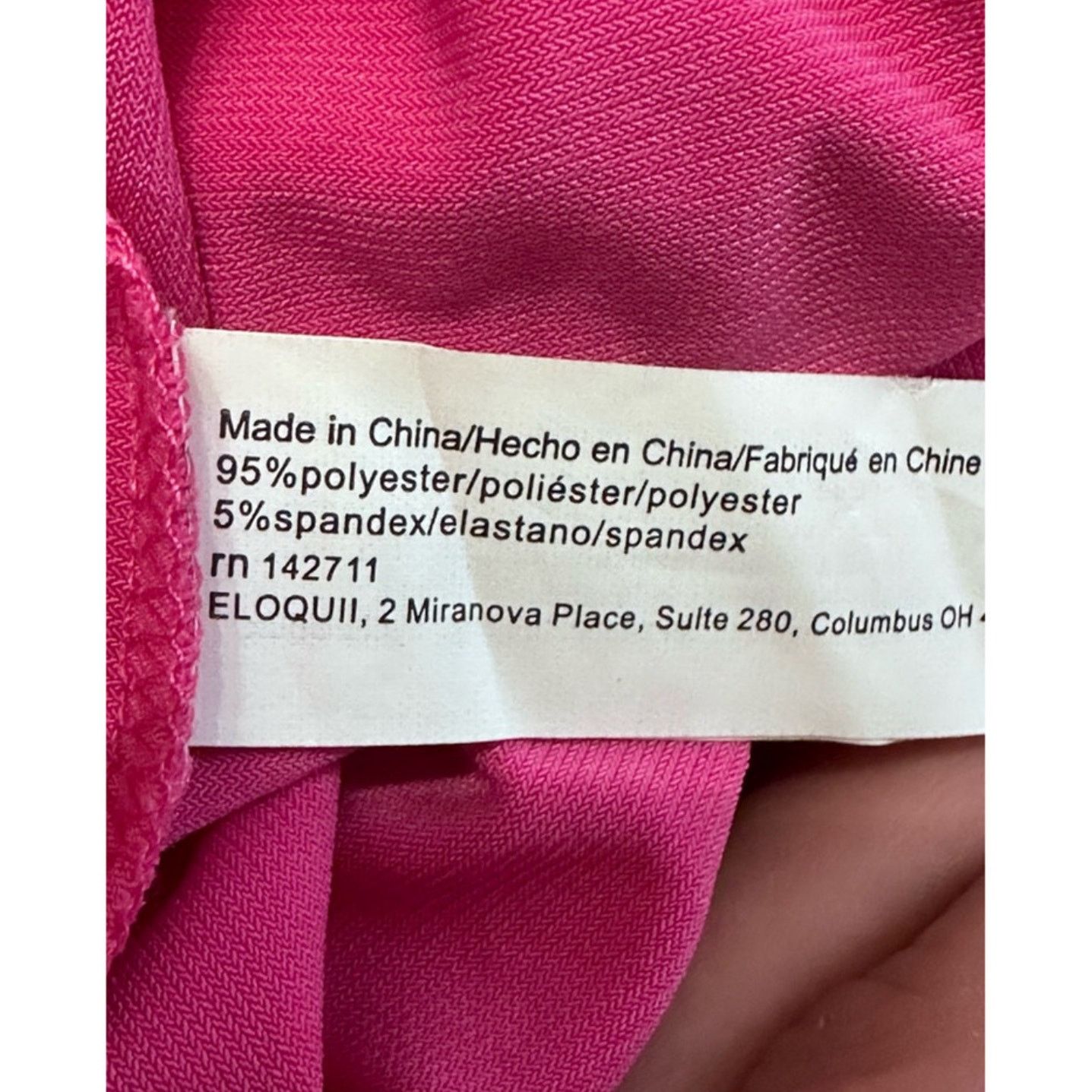 Other Eloquii A-Line Midi Dress V-Neckline Vibrant Pink Women's 22 Size 3XL / US 20-22 - 8 Thumbnail