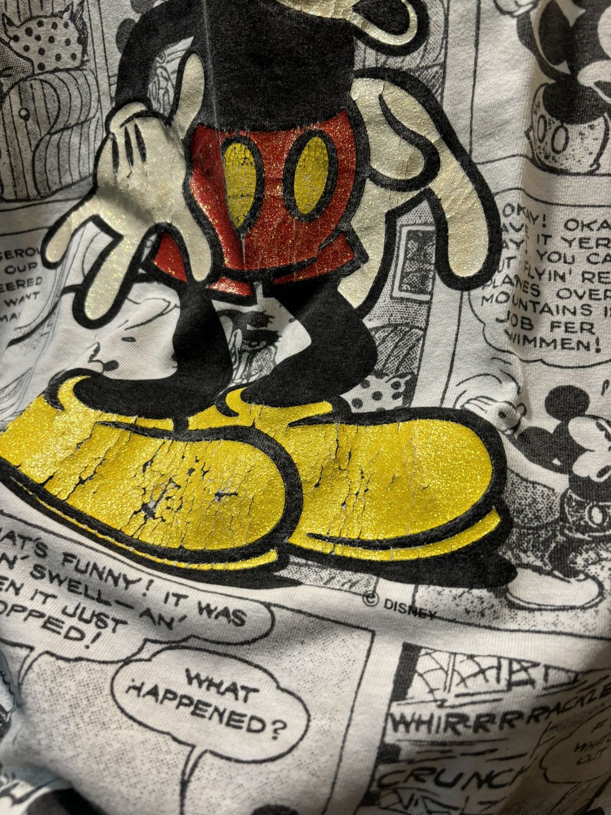 Mickey Mouse × Vintage VINTAGE VTG Mickey Mouse Fullprint Size US L / EU 52-54 / 3 - 3 Thumbnail
