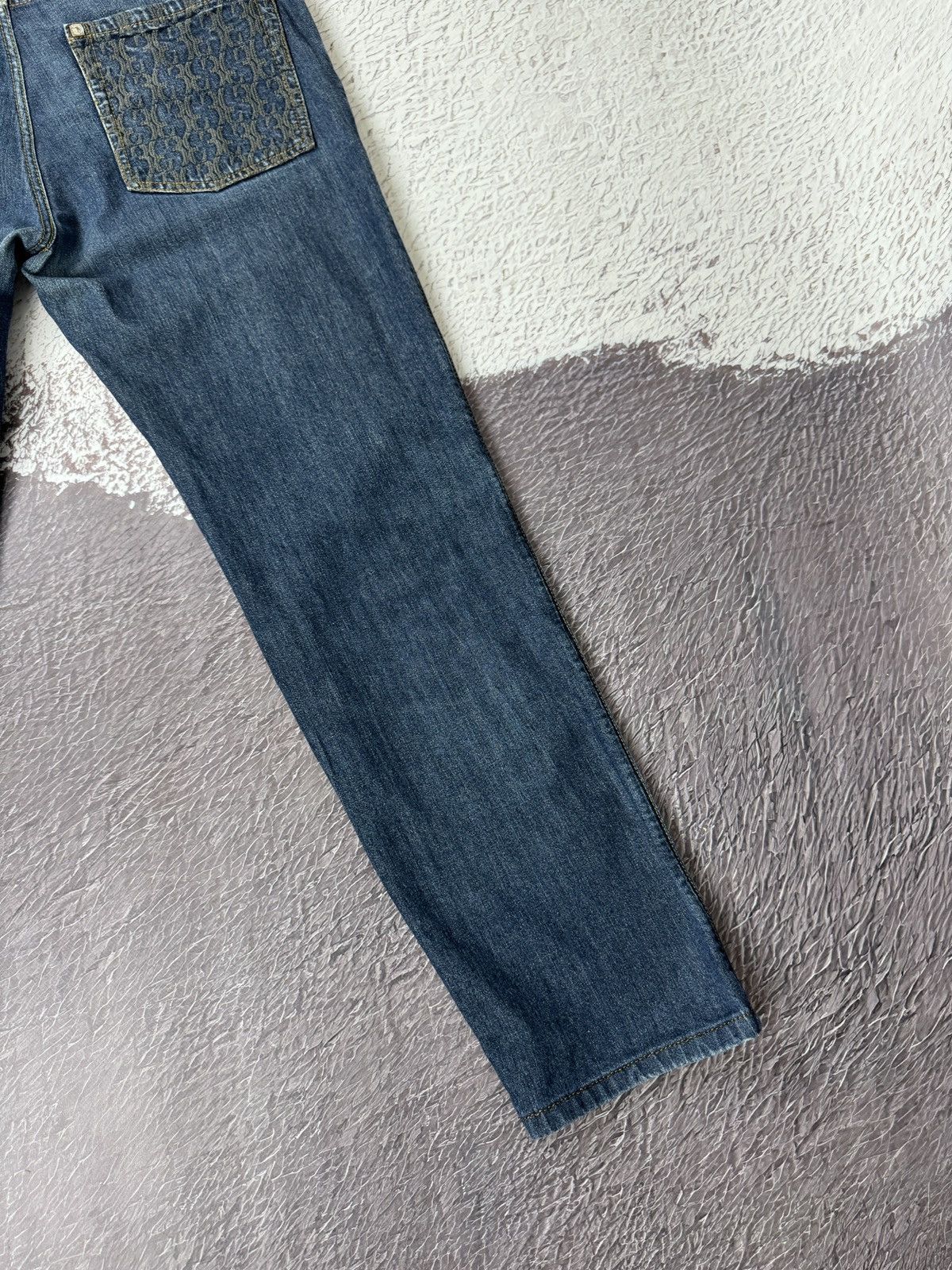 Billionaire Couture Billionaire Couture embroidered multilogo indigo jeans Size US 34 / EU 50 - 5 Thumbnail