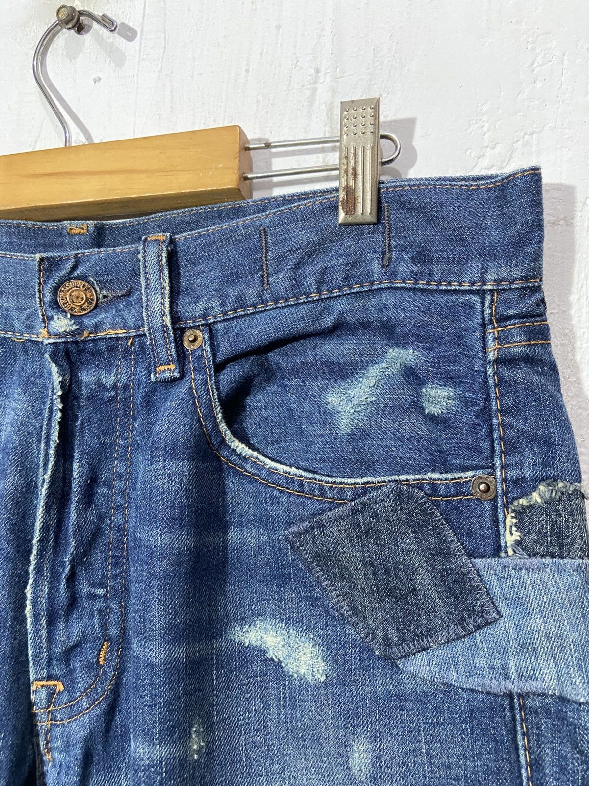 Denim & Supply Ralph Lauren Denim & Supply Ralph Lauren Distressed Denim Patchwork Jeans Size US 32 / EU 48 - 10 Thumbnail
