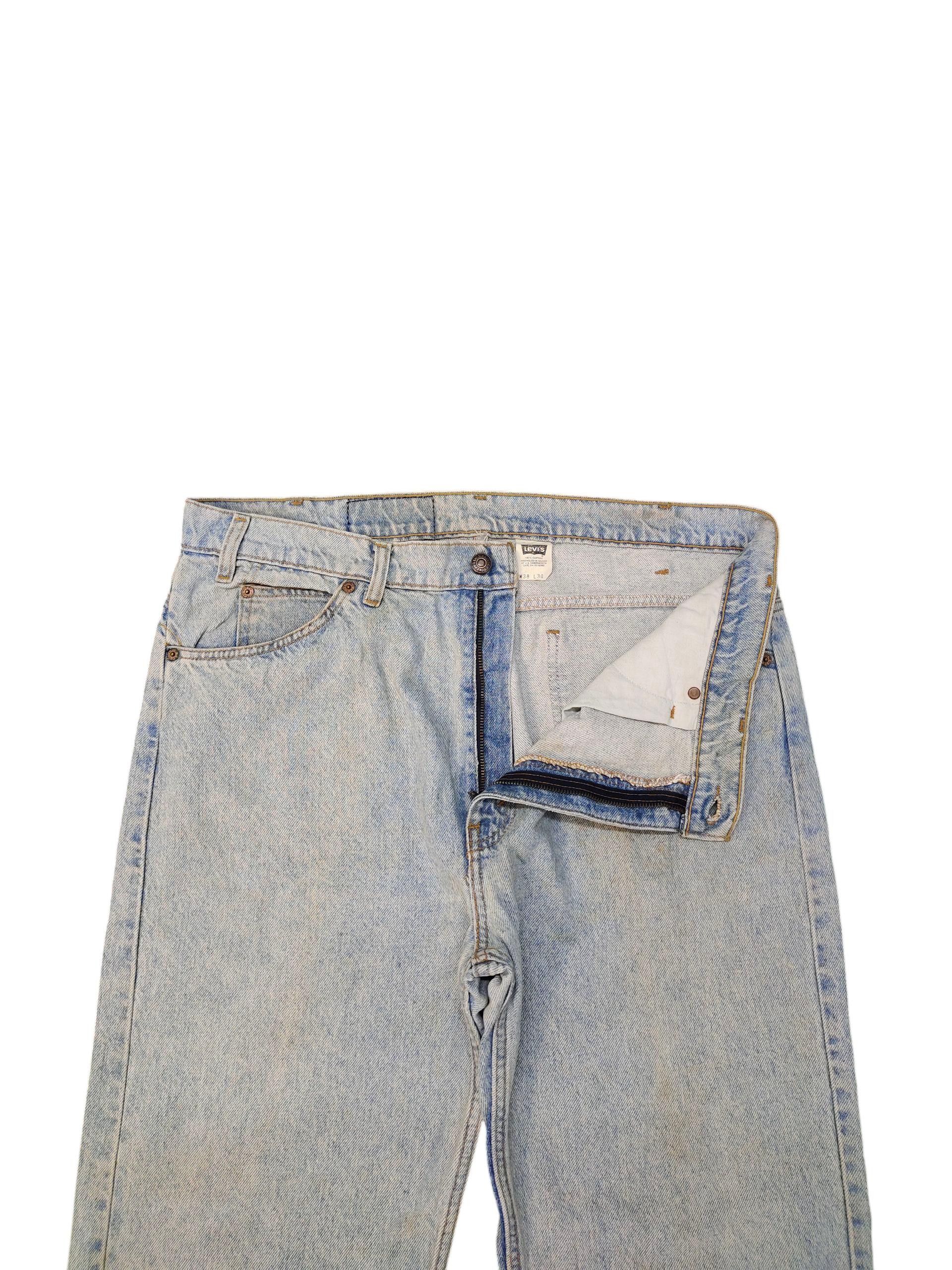 Levi's Vintage 90s Levis 505 Patina Rusty Faded Denim Jeans Size US 38 / EU 54 - 2 Thumbnail