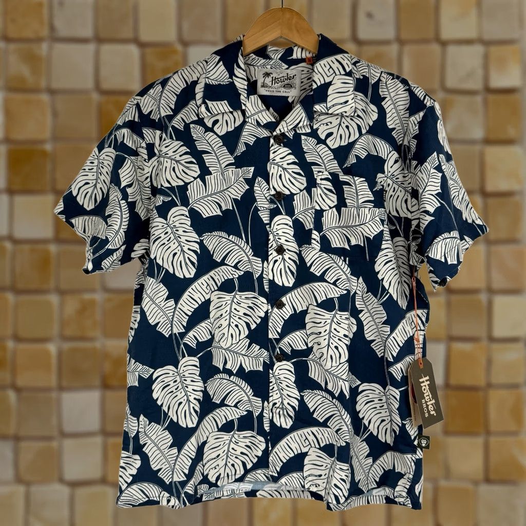 Howler Brothers Howler Brothers Shirt Mens Medium Monoloha Hawaiian Blue NWT Button-Up Collared Short Sleeve Pocket Cotton Floral Vintage No Size US M / EU 48-50 / 2 - 1 Thumbnail