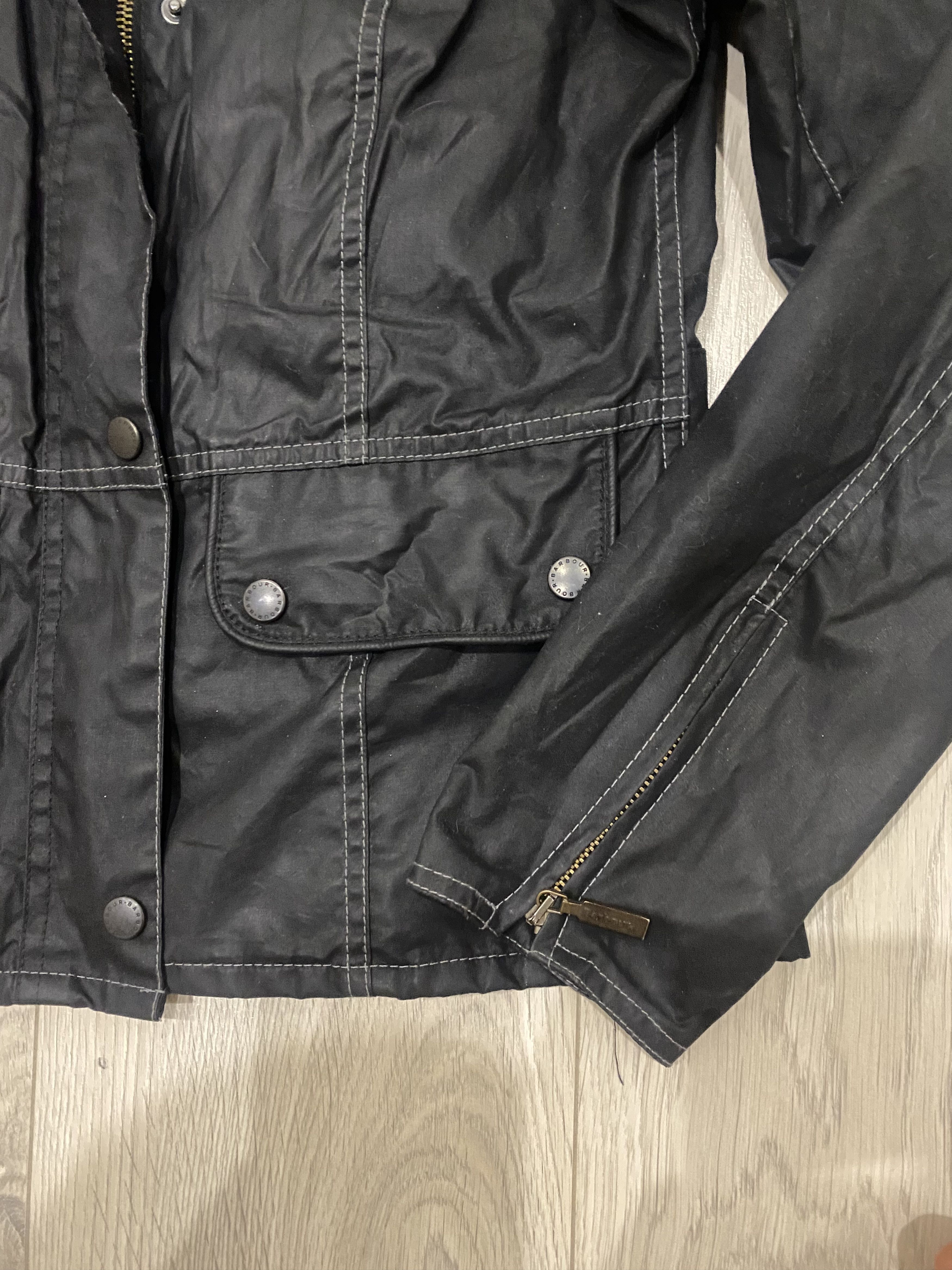 Barbour Barbour International Waxed Antique National Jacket Size S / US 4 / IT 40 - 9 Thumbnail