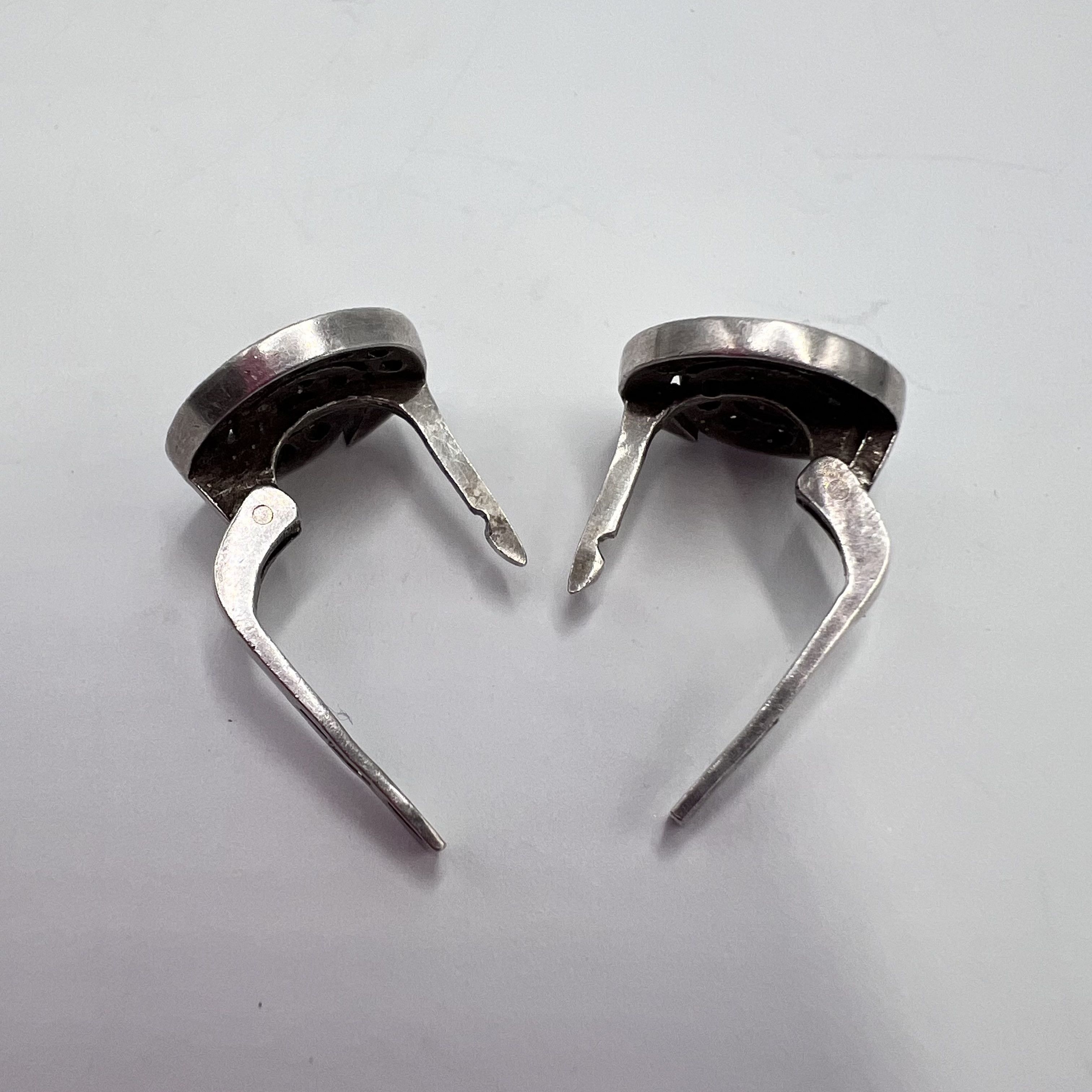 Other Vintage Pair Of Stud Earrings Sterling Silver 5.11gr Size ONE SIZE - 8 Thumbnail