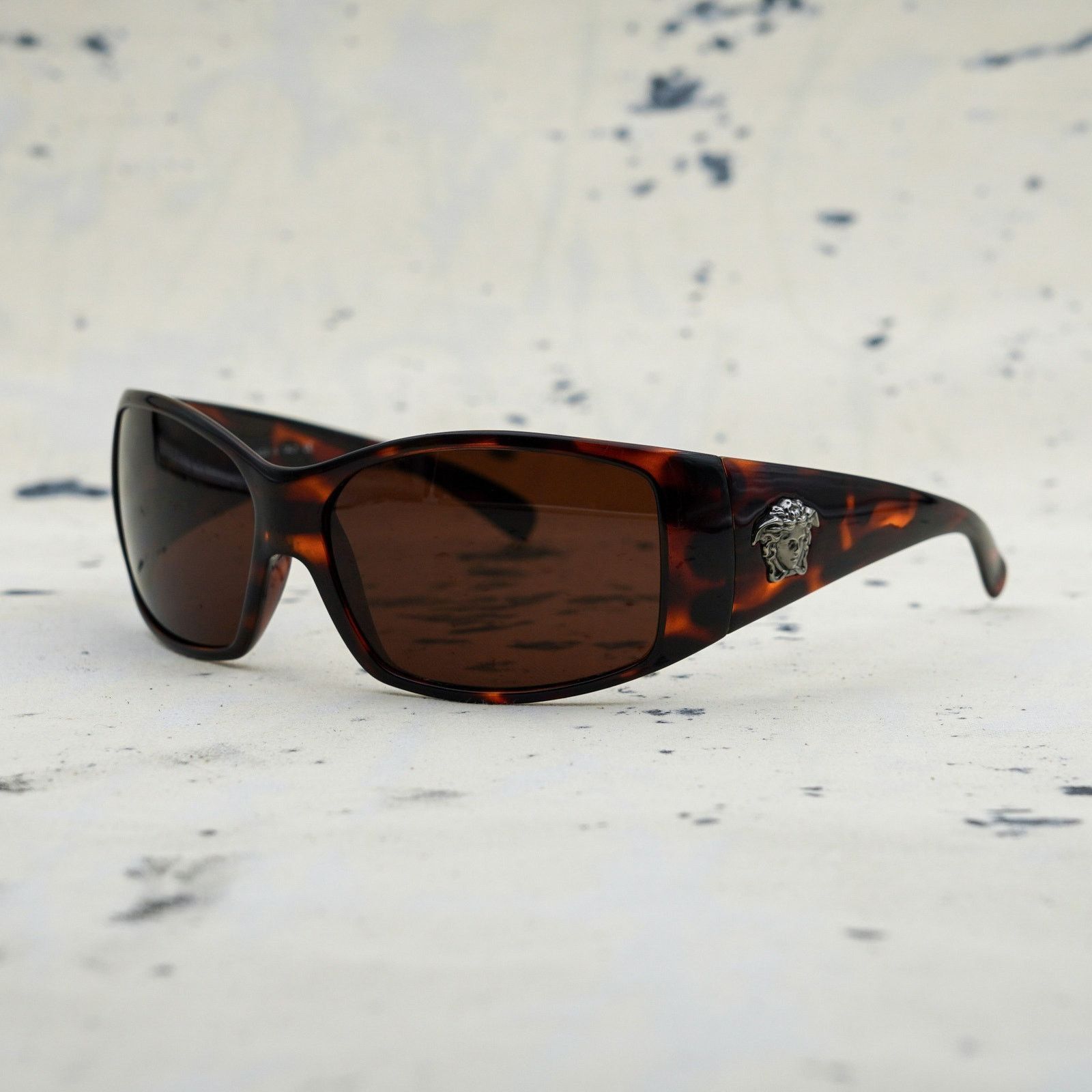 Versace Vintage versace medusa logo tortoiseshell y2k sunglasses Size ONE SIZE - 1 Thumbnail