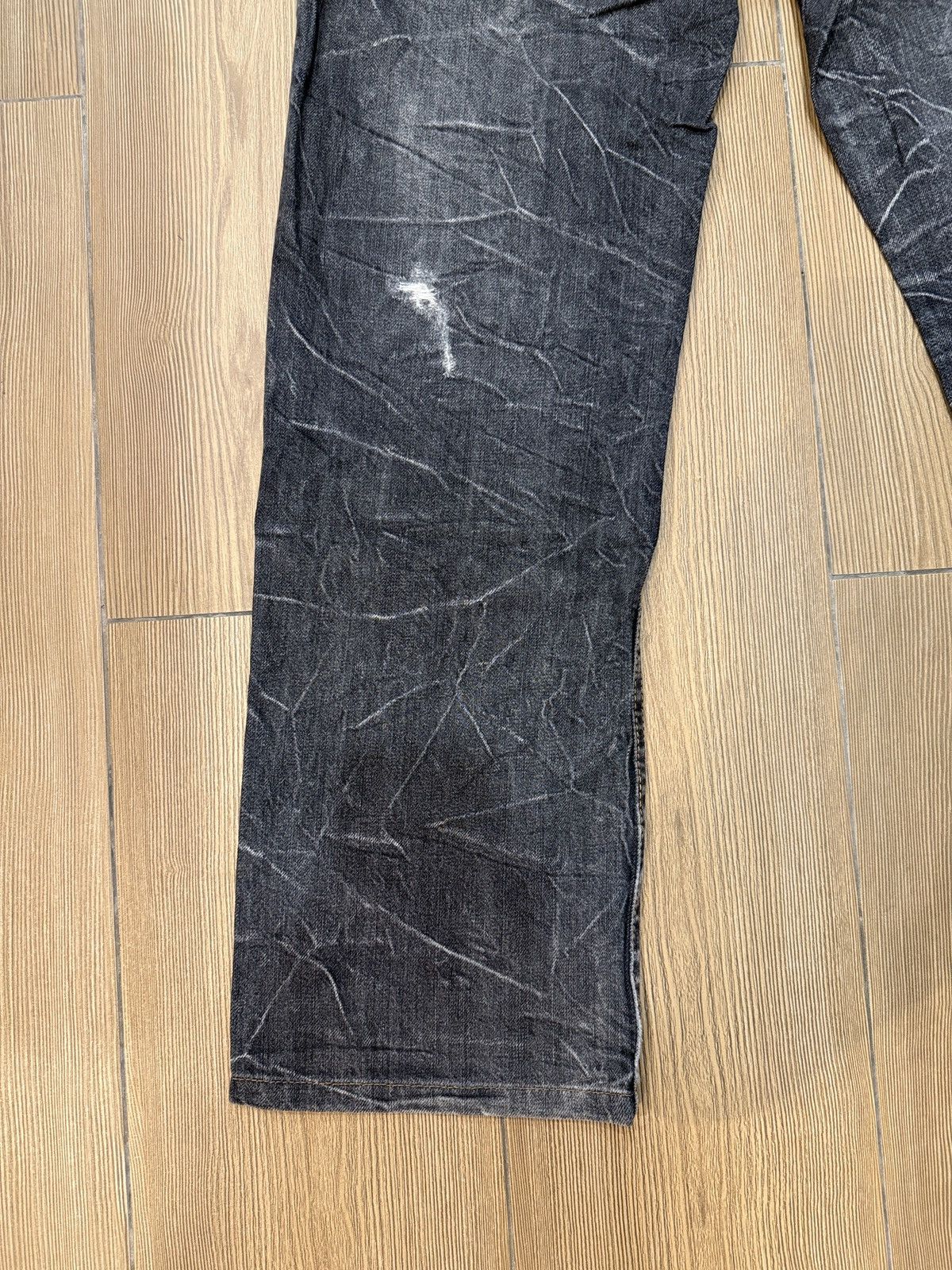 If Six Was Nine Nylaus Double Waist Jeans Denim Pants Thunder Design Size US 33 - 8 Thumbnail