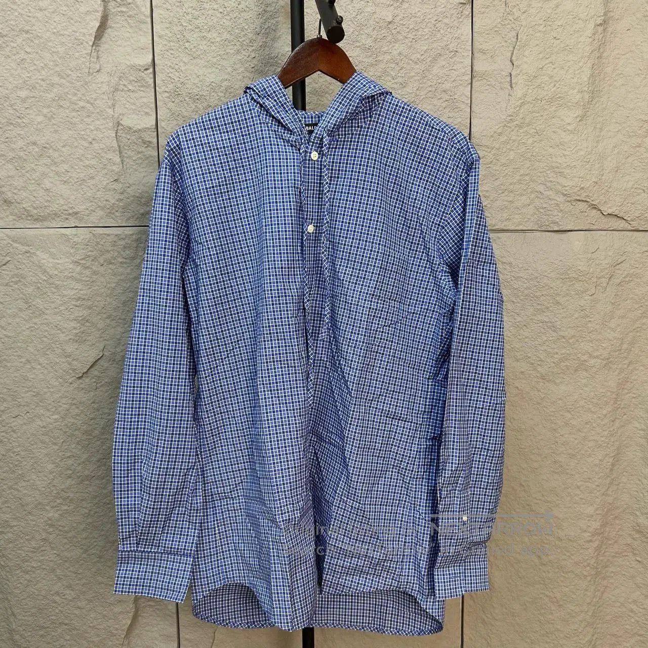 Balenciaga balenciaga blue and white check shirt. Size US M / EU 48-50 / 2 - 1 Thumbnail