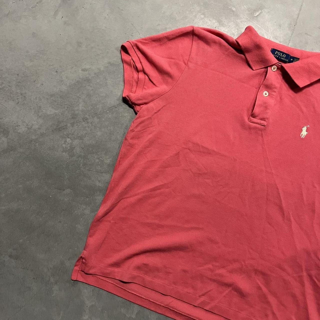 Vintage Vintage Y2K/200s Preppy Womens Rose Pink Polo by Ralph Lauren Essential Polo Shirt! Size M / US 6-8 / IT 42-44 - 2 Thumbnail