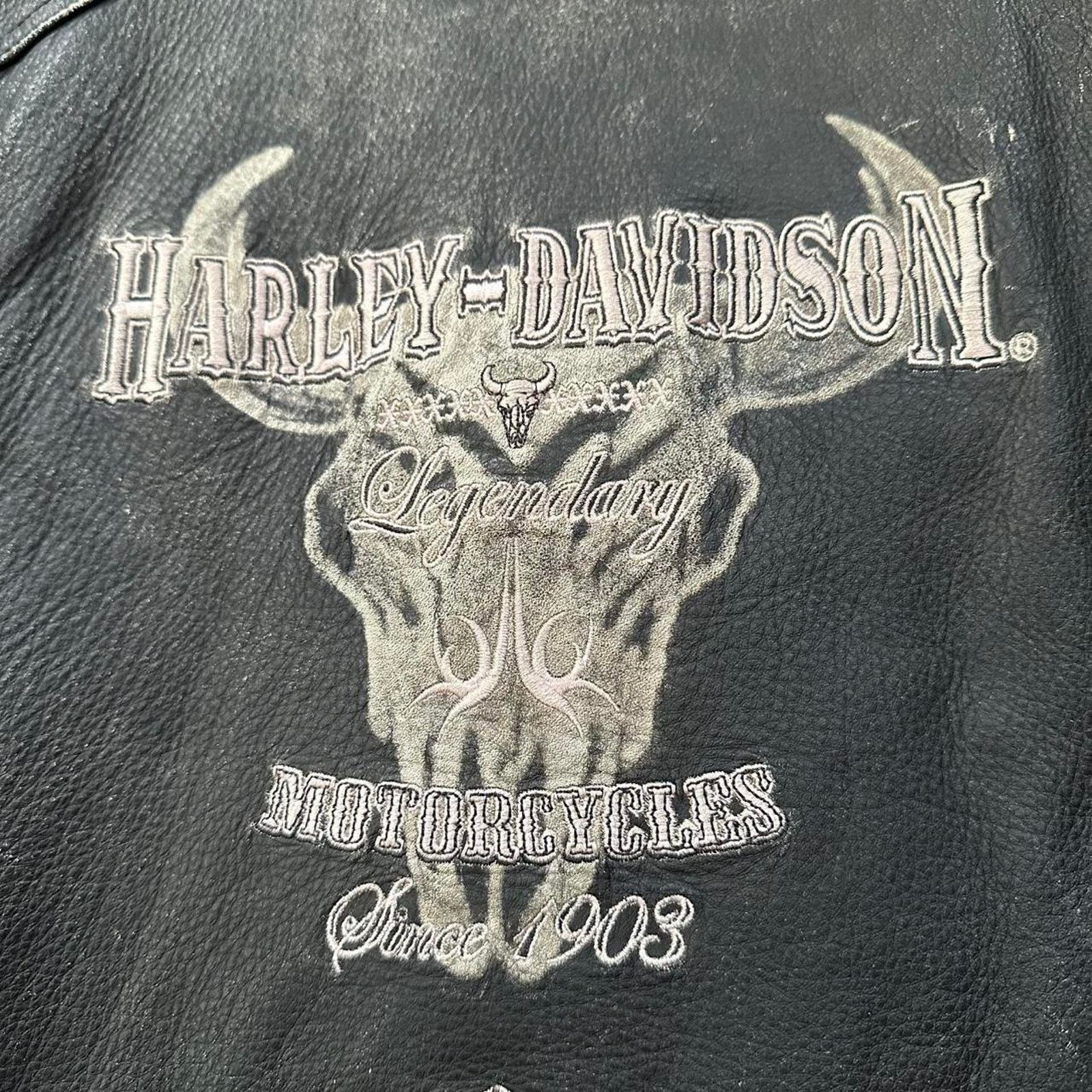 Harley Davidson RARE Harley Davidson Legendary Skull Motorcycle Jacket XL Size US XL / EU 56 / 4 - 7 Thumbnail