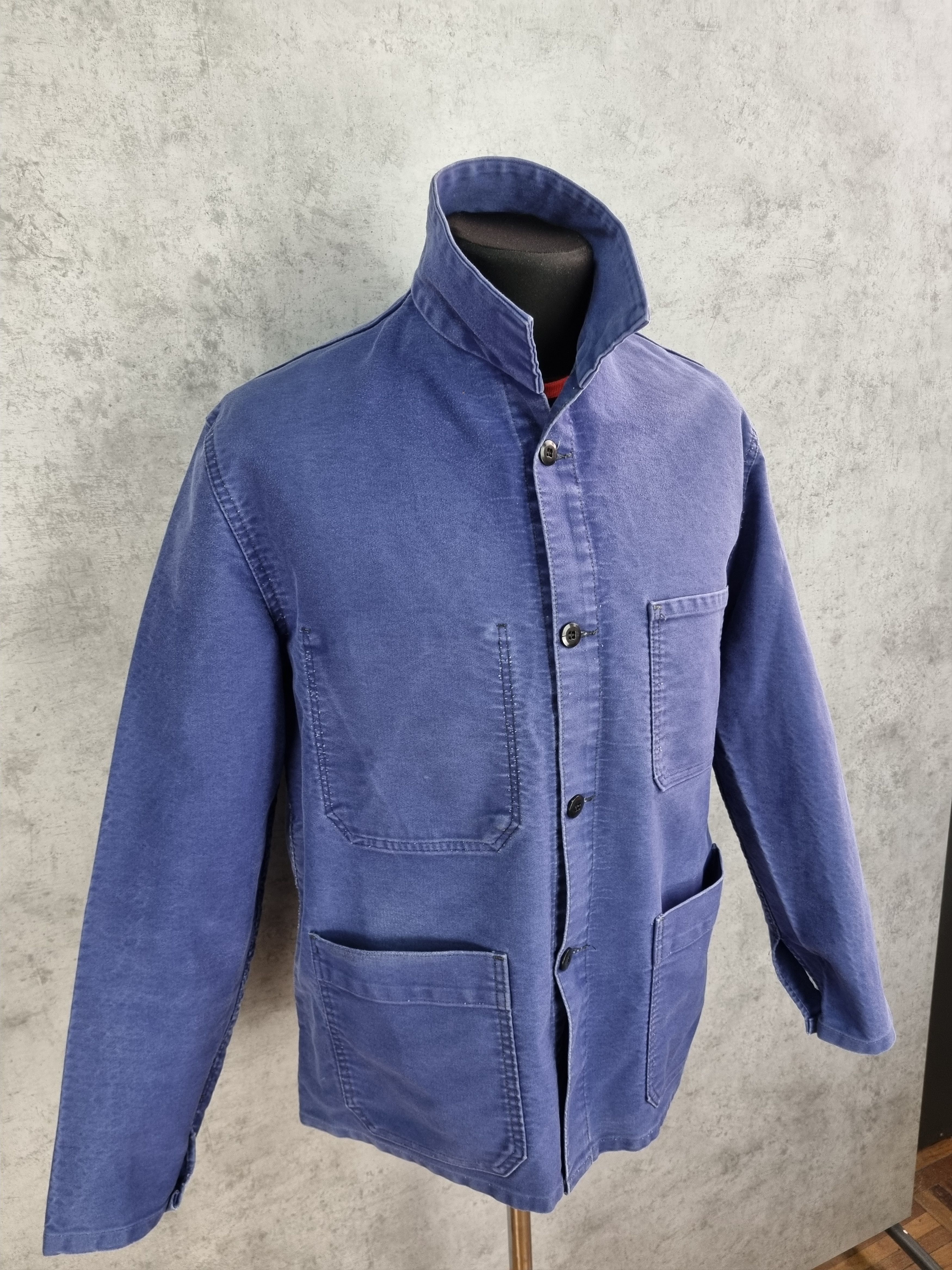 Le Laboureur Vintage French Chore Worker Relaxed Fit Faded Light Jacket Size US XL / EU 56 / 4 - 9 Thumbnail