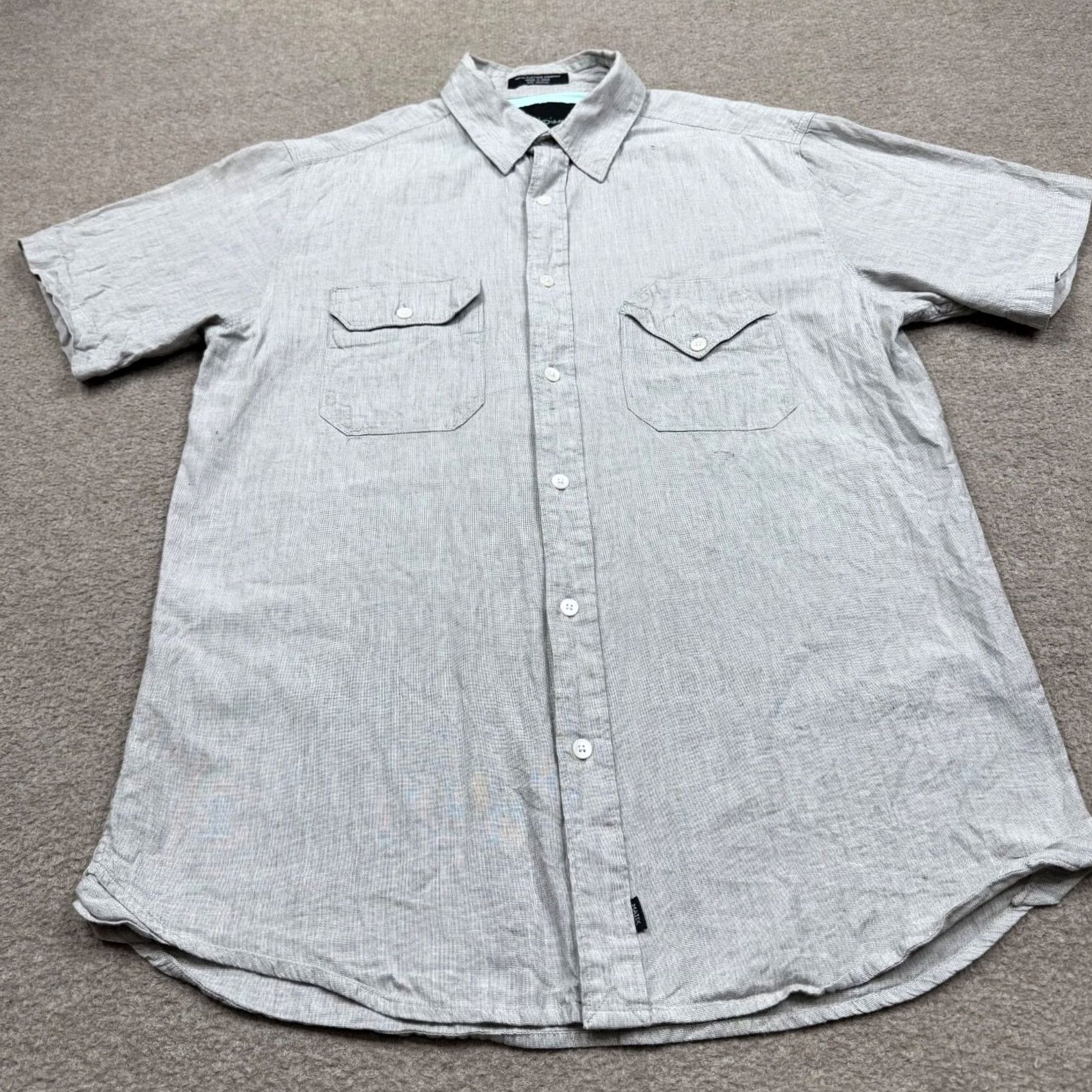 Diamond Supply Co. Diamond x Matix Button Up Shirt Size M Gray Short Sleeve Skater Size US M / EU 48-50 / 2 - 3 Thumbnail