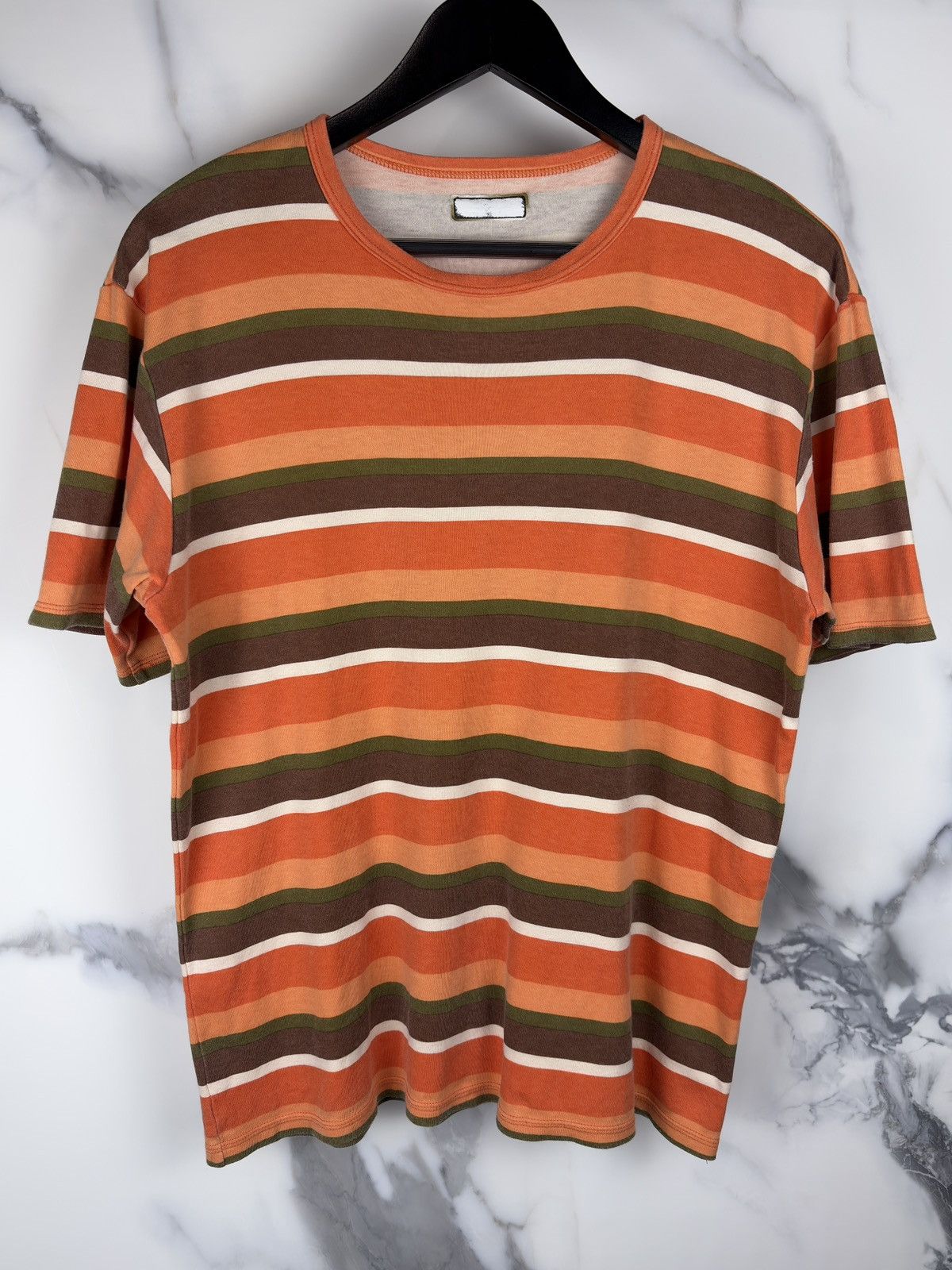 Undercover × Wtaps SS00 Undercover x WTAPS Vintage Striped Orange Tshirt Size US M / EU 48-50 / 2 - 1 Thumbnail