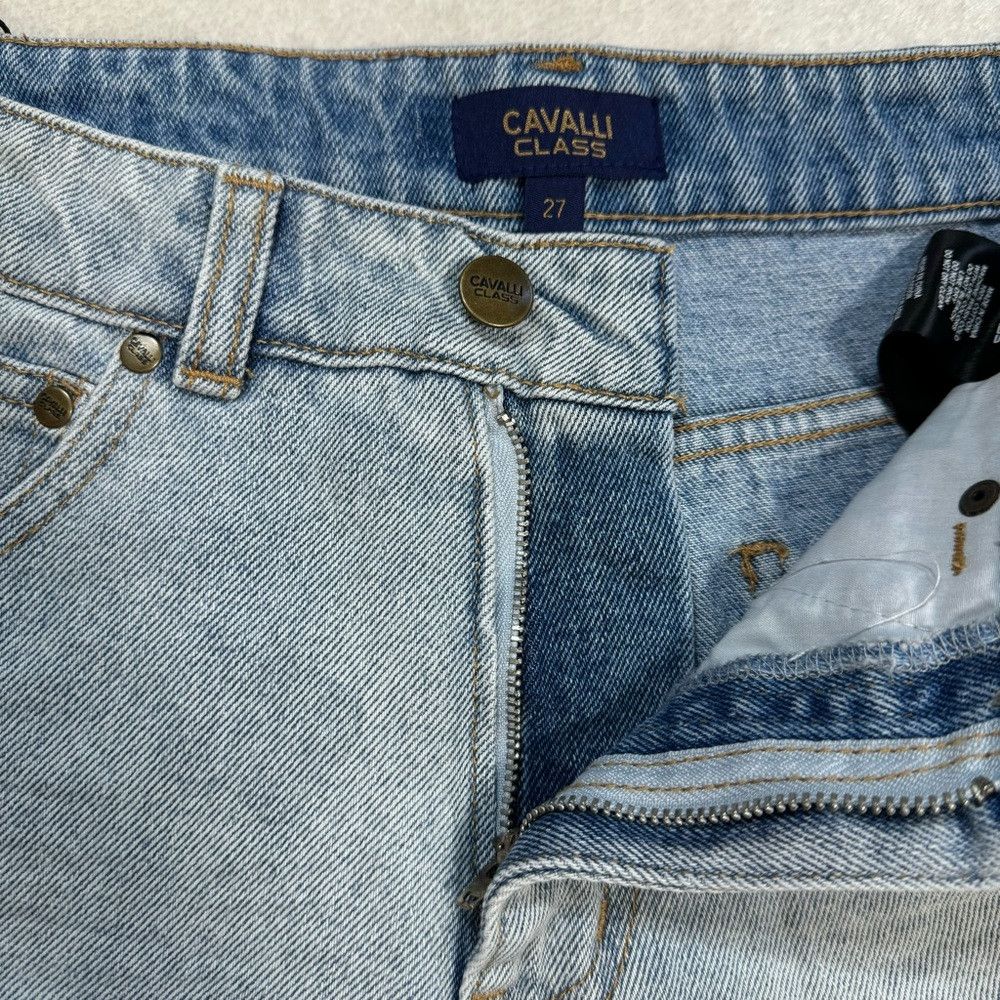 Cavalli Class NWT New $250 Cavalli Class Frayed Hem Denim Shorts Size 27' Size 27" / US 4 / IT 40 - 9 Thumbnail
