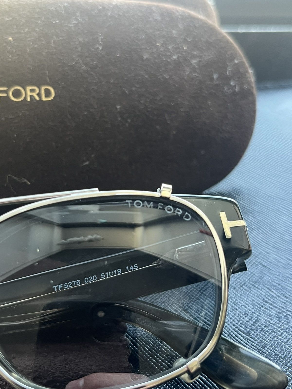 Tom Ford Tom Ford TF 5276 Clip-On Sunglasses/Eyeglasses Size ONE SIZE - 2 Thumbnail
