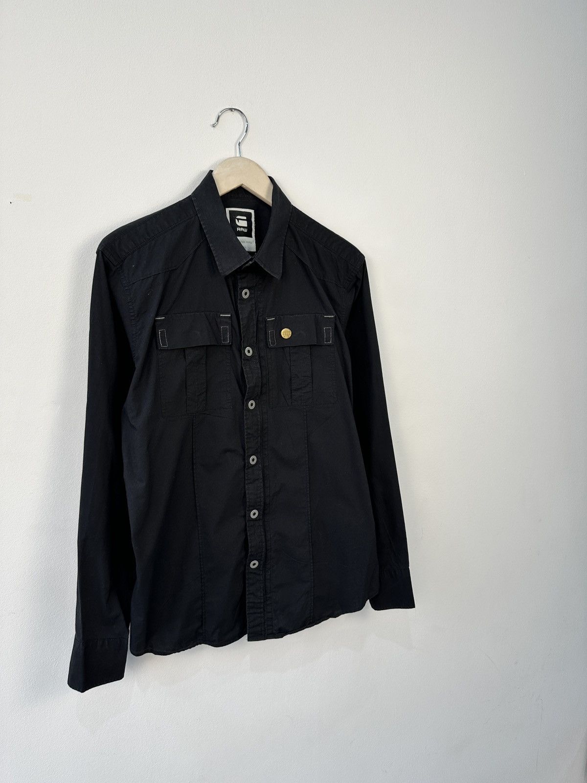 G-Star G-Star RAW Deck Dress Shirt L/S XL – Utility Military Style Size US XL / EU 56 / 4 - 2 Thumbnail