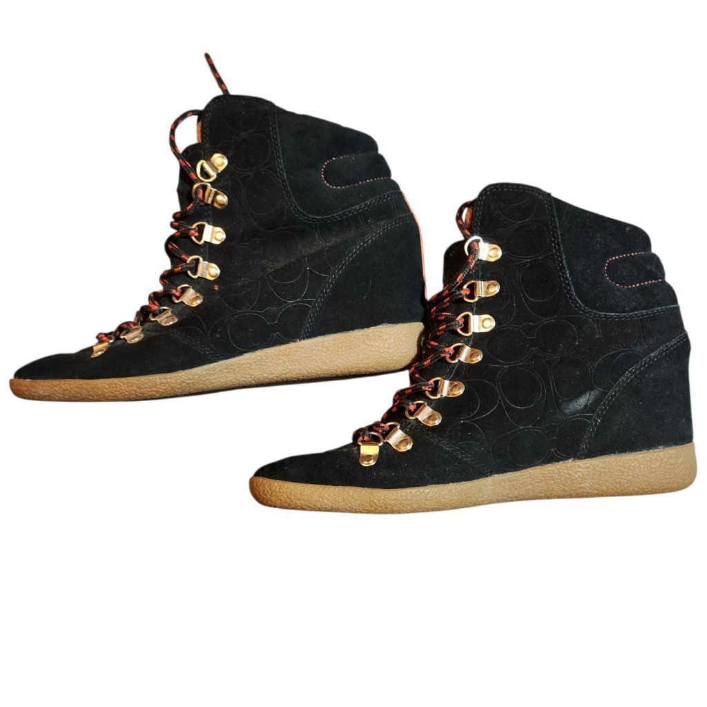 Coach Coach Womens Black Suede Boots Size 6 Size US 7 / IT 37 - 3 Thumbnail