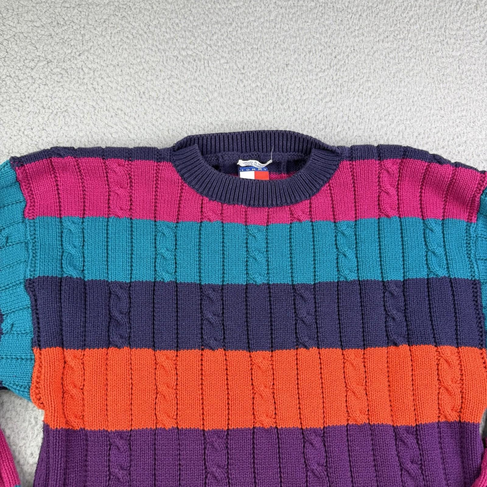 Tommy Hilfiger Vintage 90s Tommy Hilfiger Heavy Cotton Sweater Size S Size US S / EU 44-46 / 1 - 2 Thumbnail