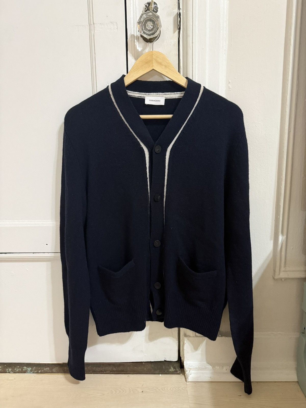 Salvatore Ferragamo Salvatore Ferragamo Cardigan Size US L / EU 52-54 / 3 - 1 Thumbnail
